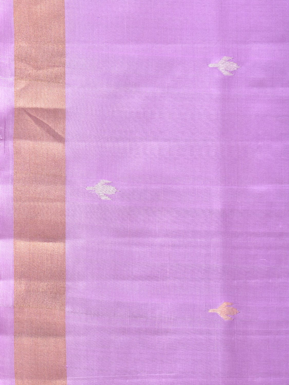 Lavender Uppada Silk Handloom Saree with Jamdani Pallu Design u2031