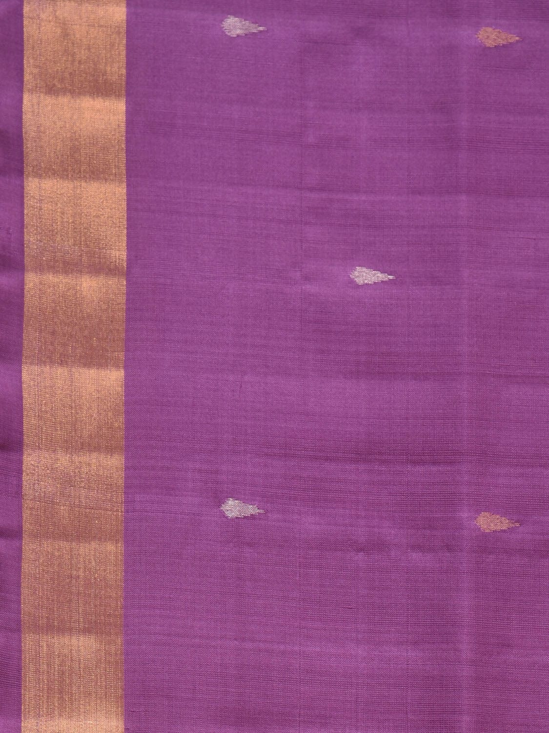 Lavender Uppada Silk Handloom Saree with Karpur Pallu Design u1976