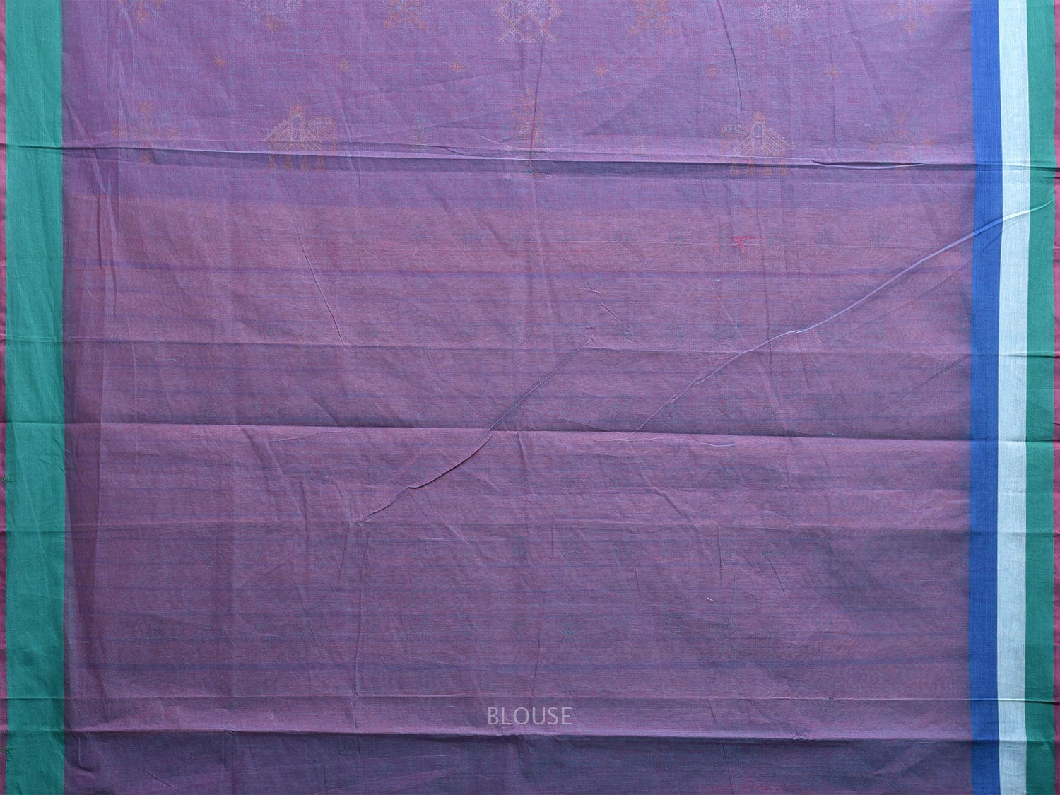 Lavender Venkatagiri Cotton Handloom Saree with Kasuti Work Design o0646