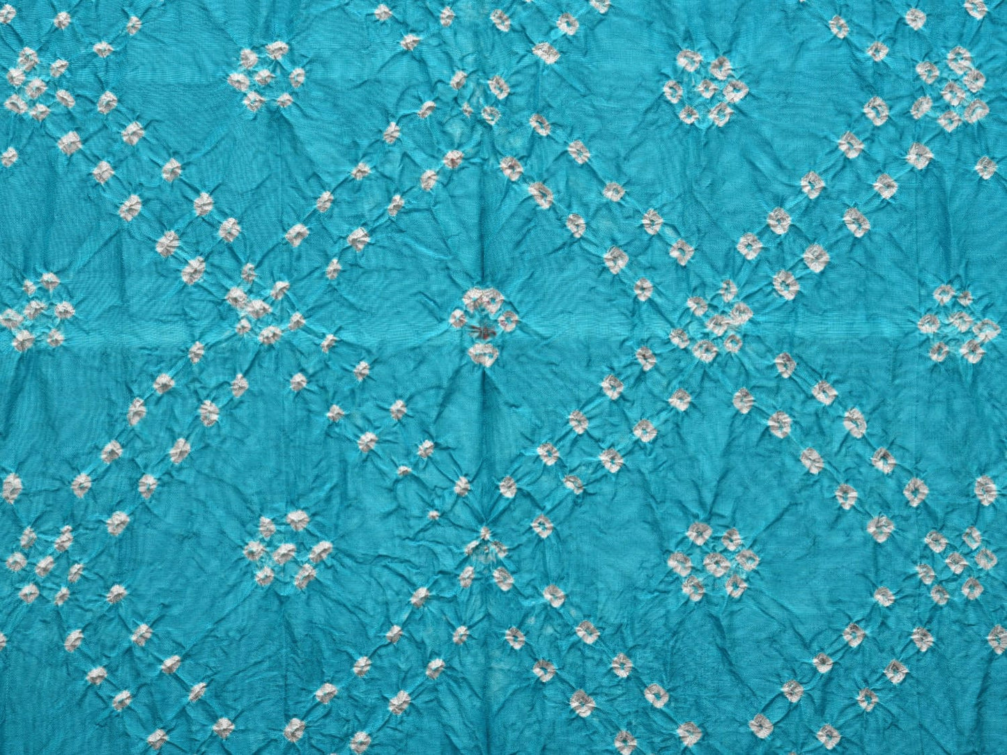 Light Blue and Red Bandhani Kanchipuram Silk Handloom Dupatta with Border Design ds2916