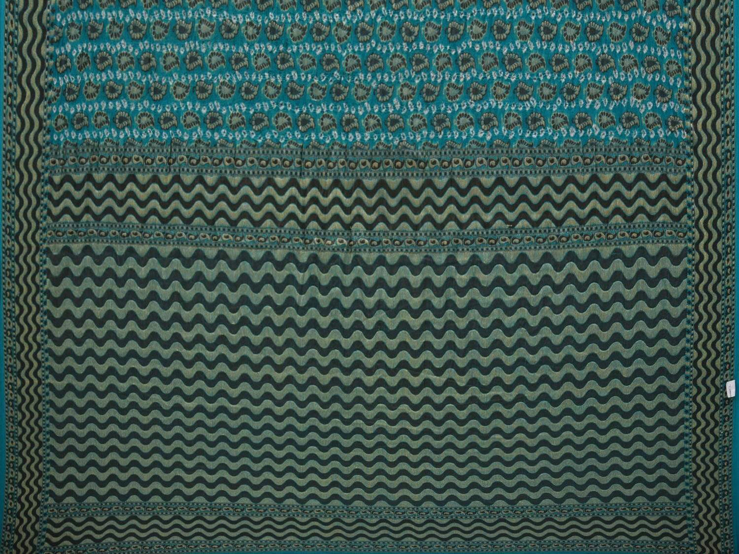 Light Blue Bandhani Banaras Georgette Saree with Small Mango Buta Design bn0295