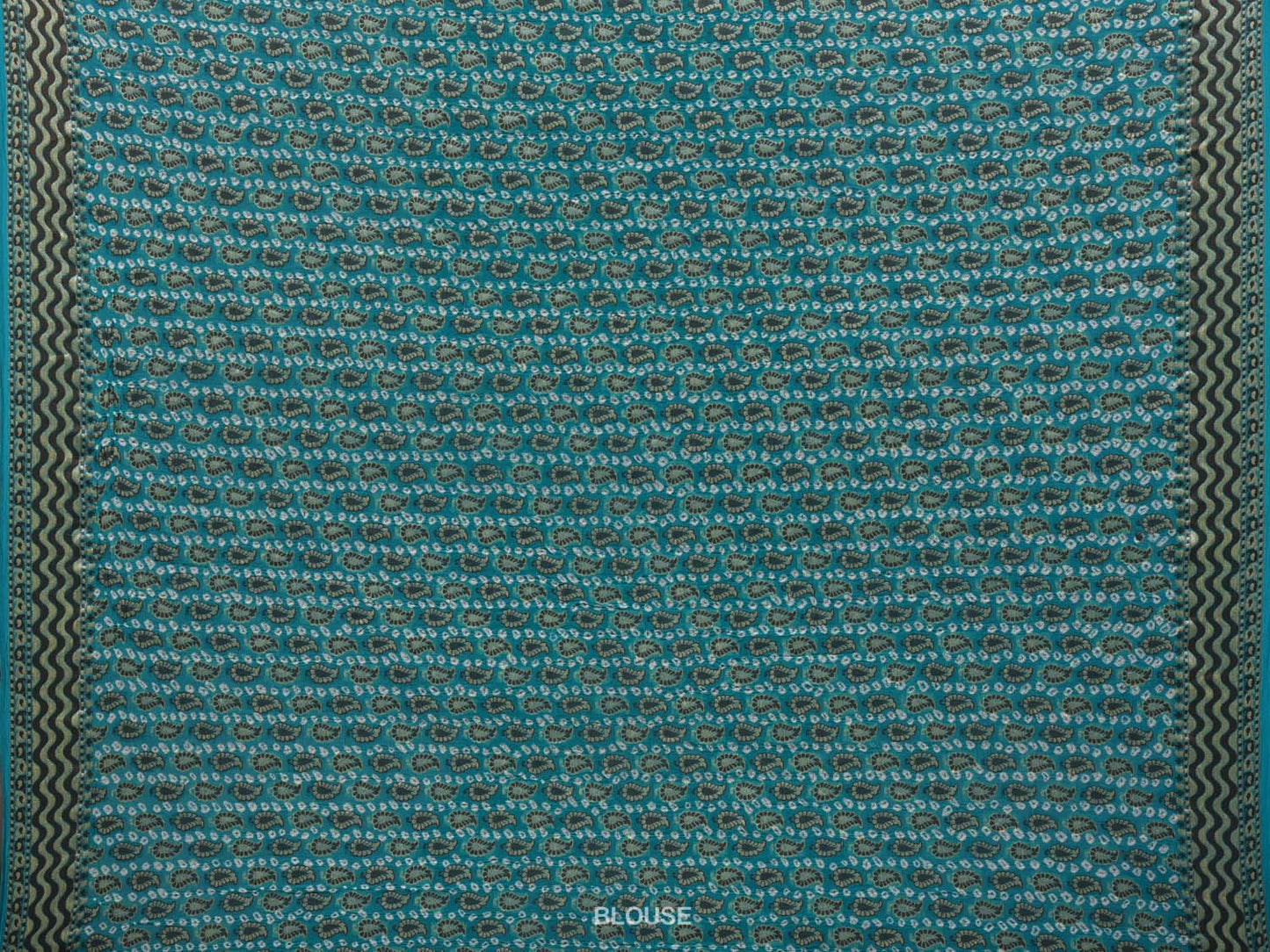 Light Blue Bandhani Banaras Georgette Saree with Small Mango Buta Design bn0295