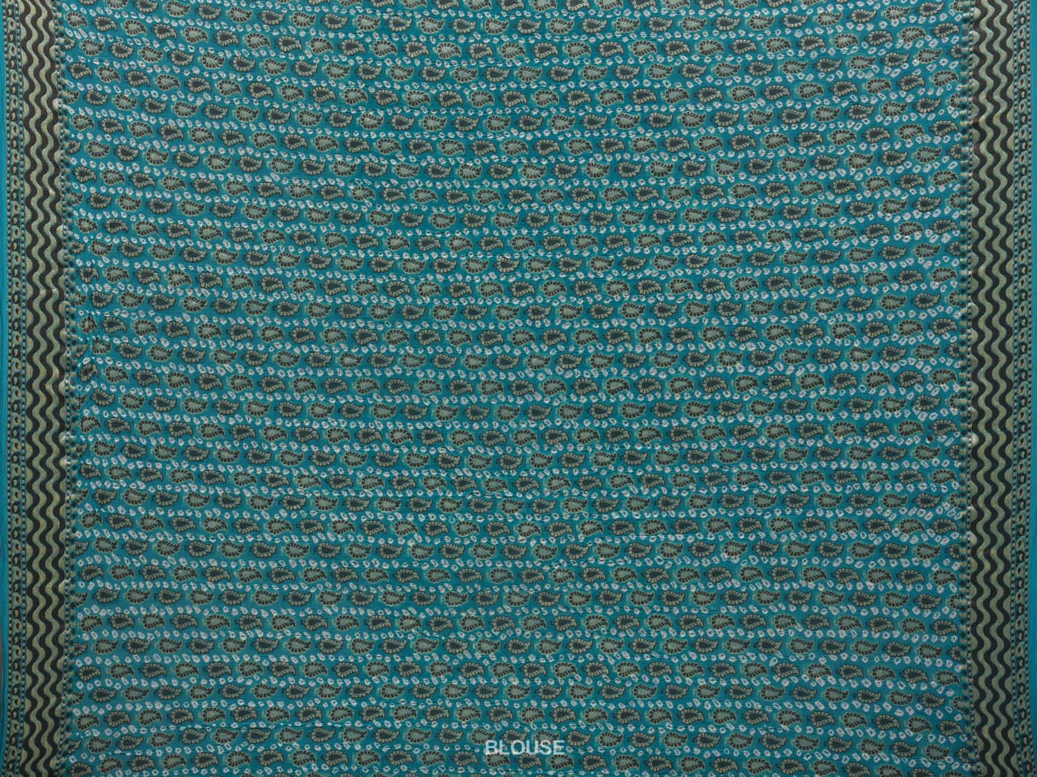 Light Blue Bandhani Banaras Georgette Saree with Small Mango Buta Design bn0295