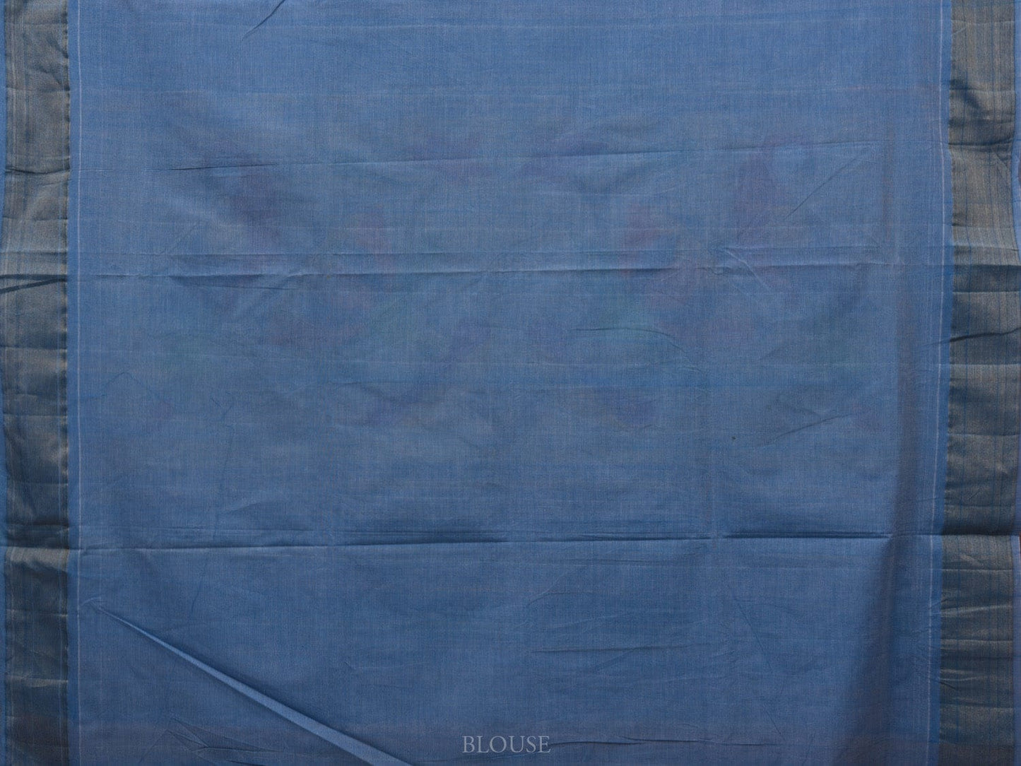 Light Blue Paithani Cotton Handloom Saree with Parrots and Lotus Pallu Design p0457