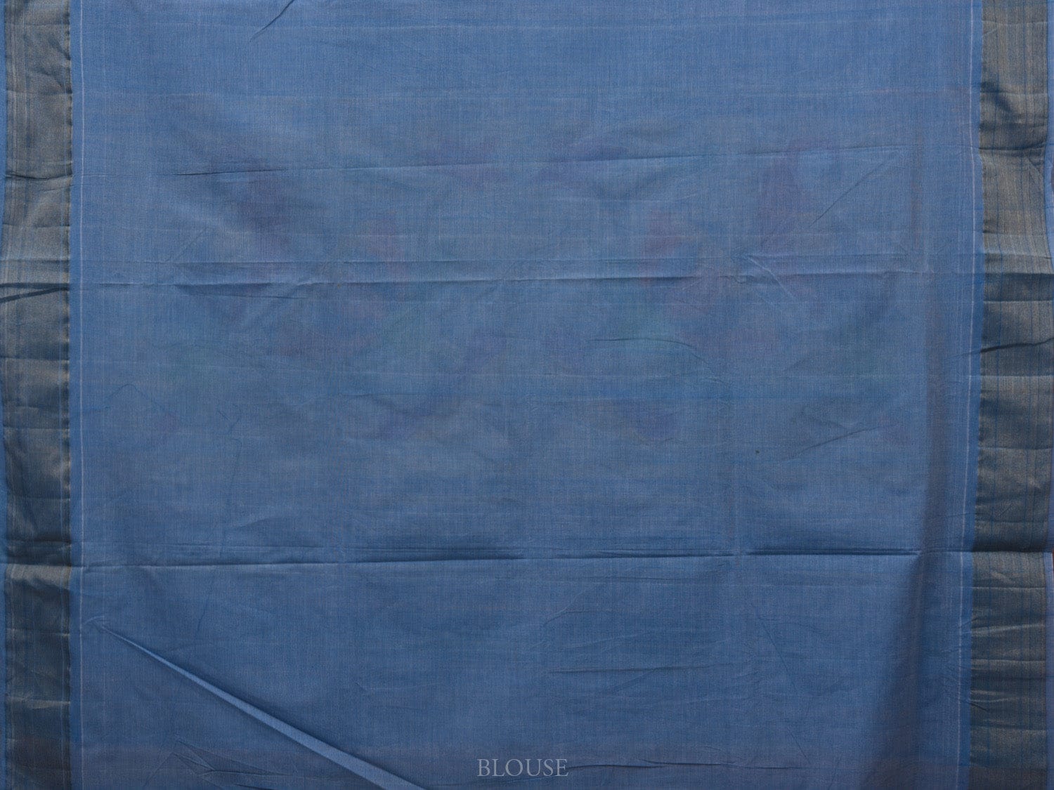 Light Blue Paithani Cotton Handloom Saree with Parrots and Lotus Pallu Design p0457