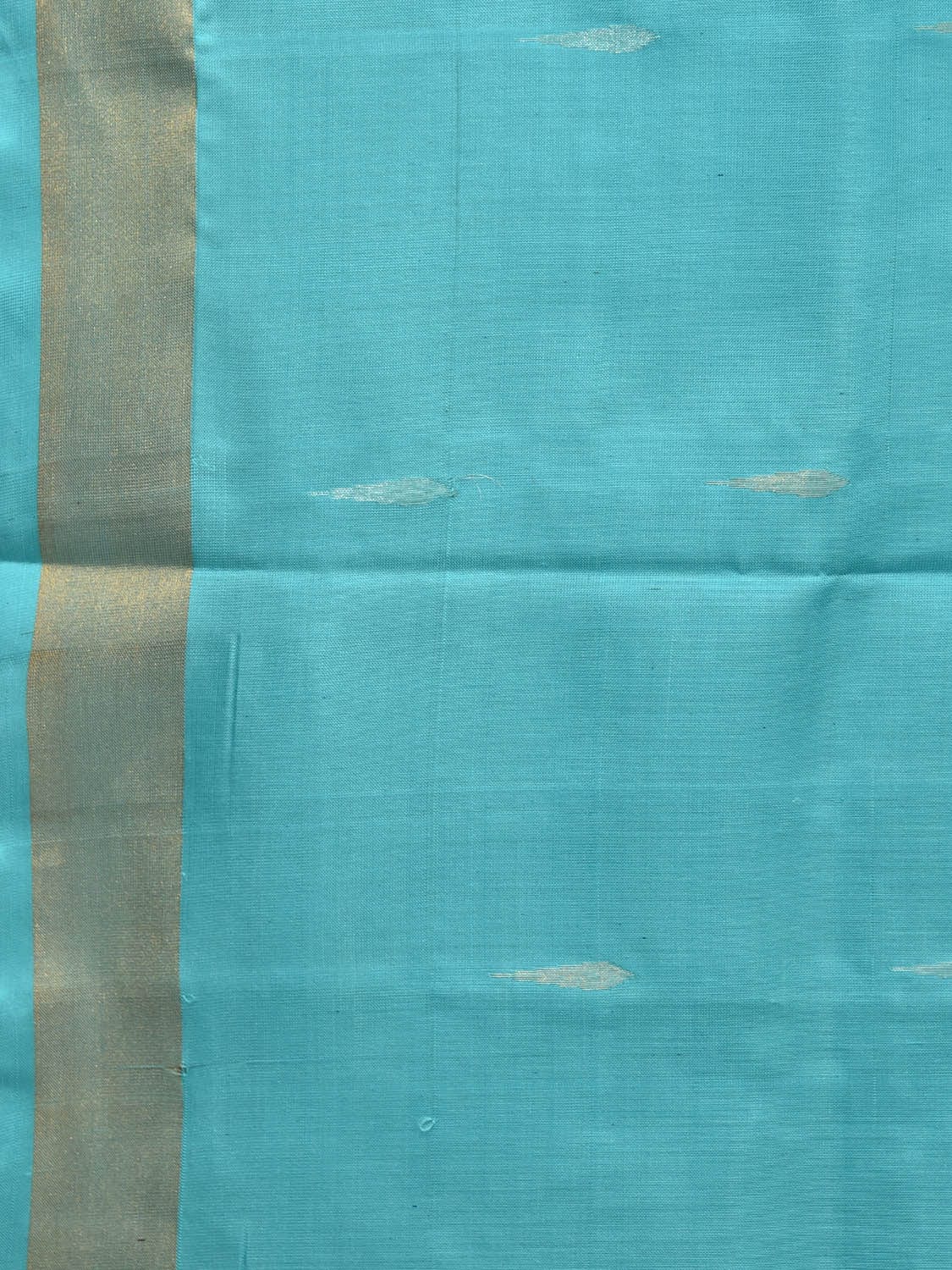 Light Blue Uppada Silk Handloom Saree with Floral Pallu Design u1970