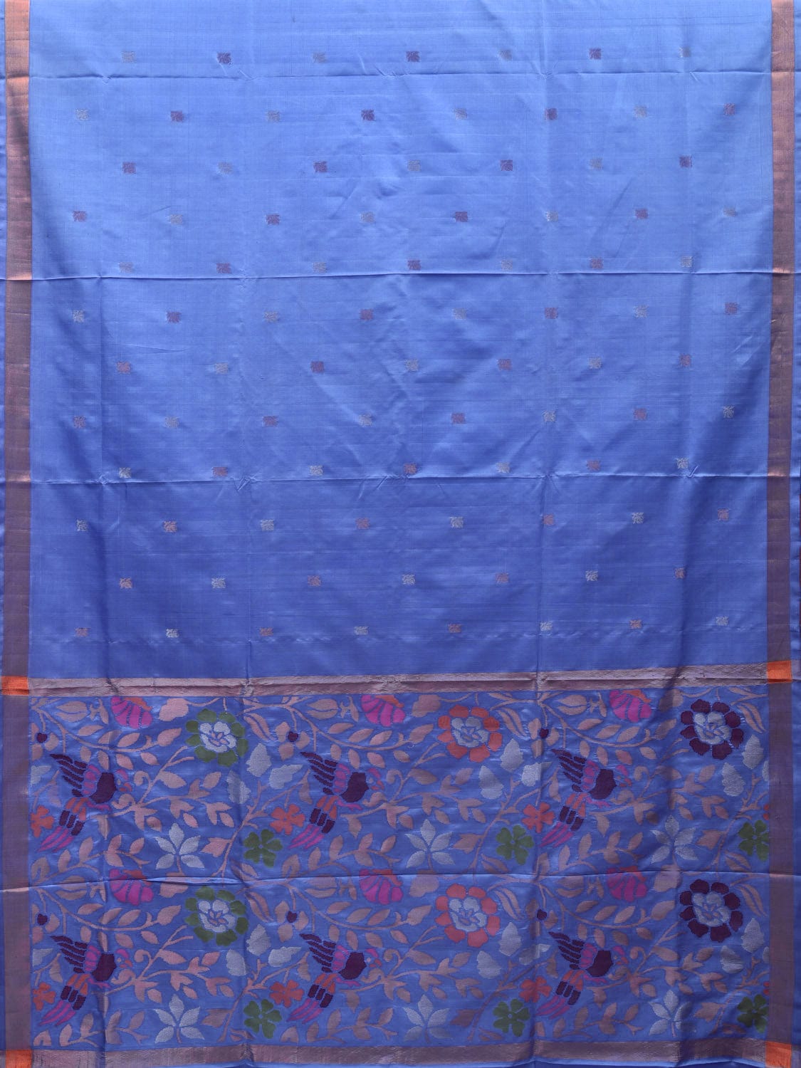 Light Blue Uppada Silk Handloom Saree with Rich Pallu Design u1886