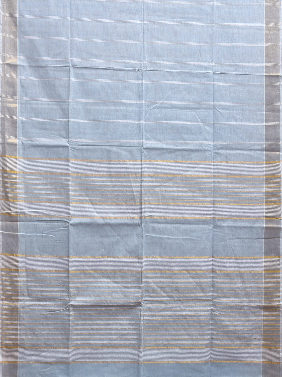 Light Blue Venkatagiri Cotton Saree with Stips Design v0103