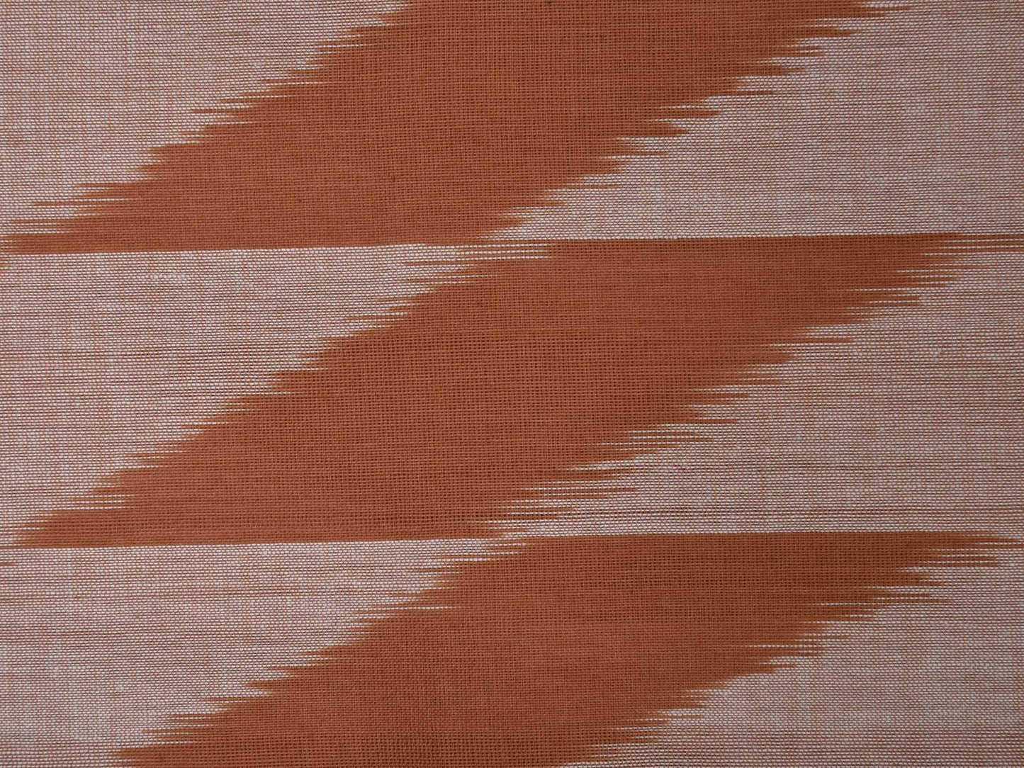 Light Brown and Blue Pochampally Ikat Cotton Handloom Saree with Triangle Pallu Design i0428