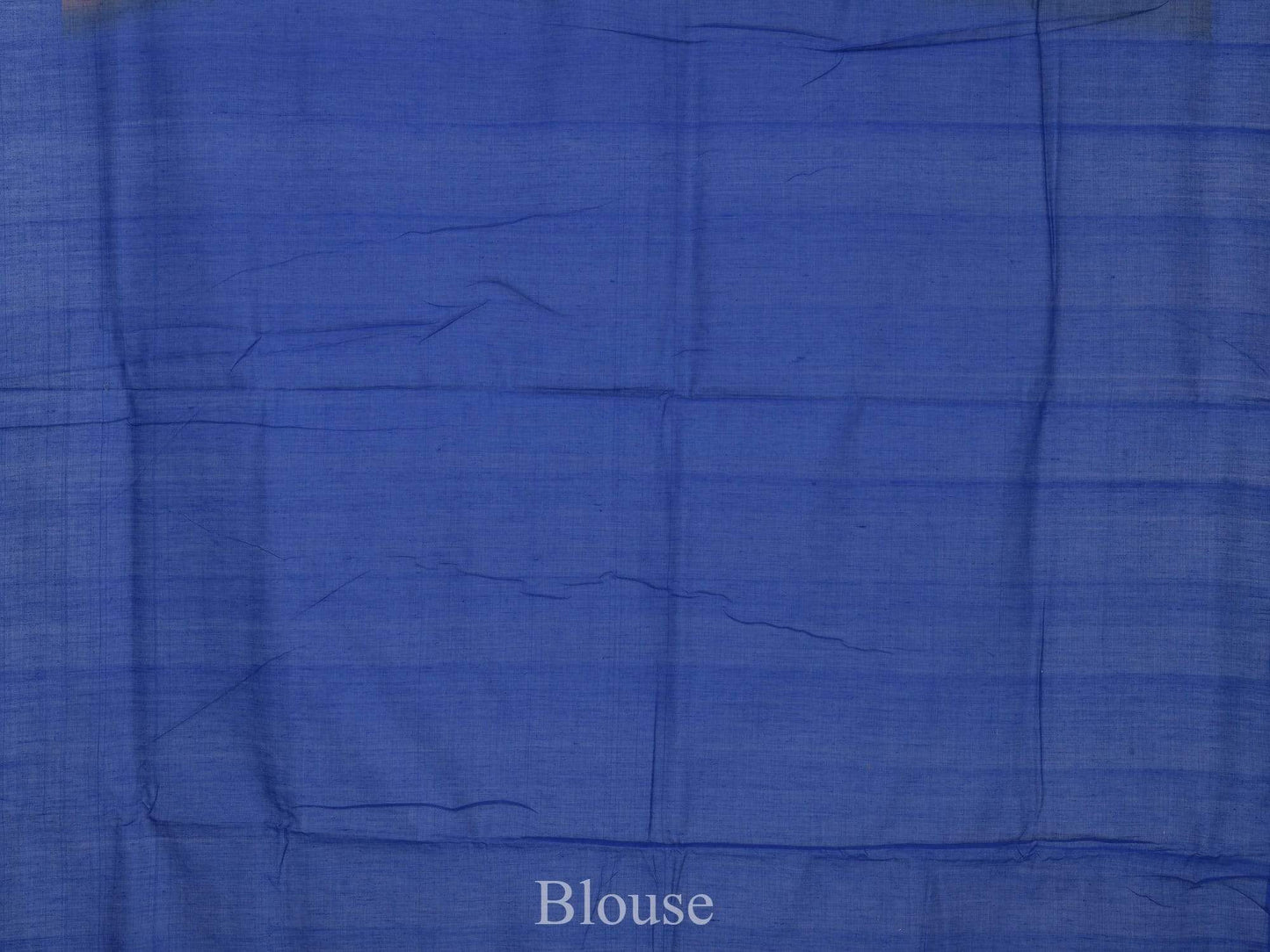 Light Brown and Blue Pochampally Ikat Cotton Handloom Saree with Triangle Pallu Design i0428