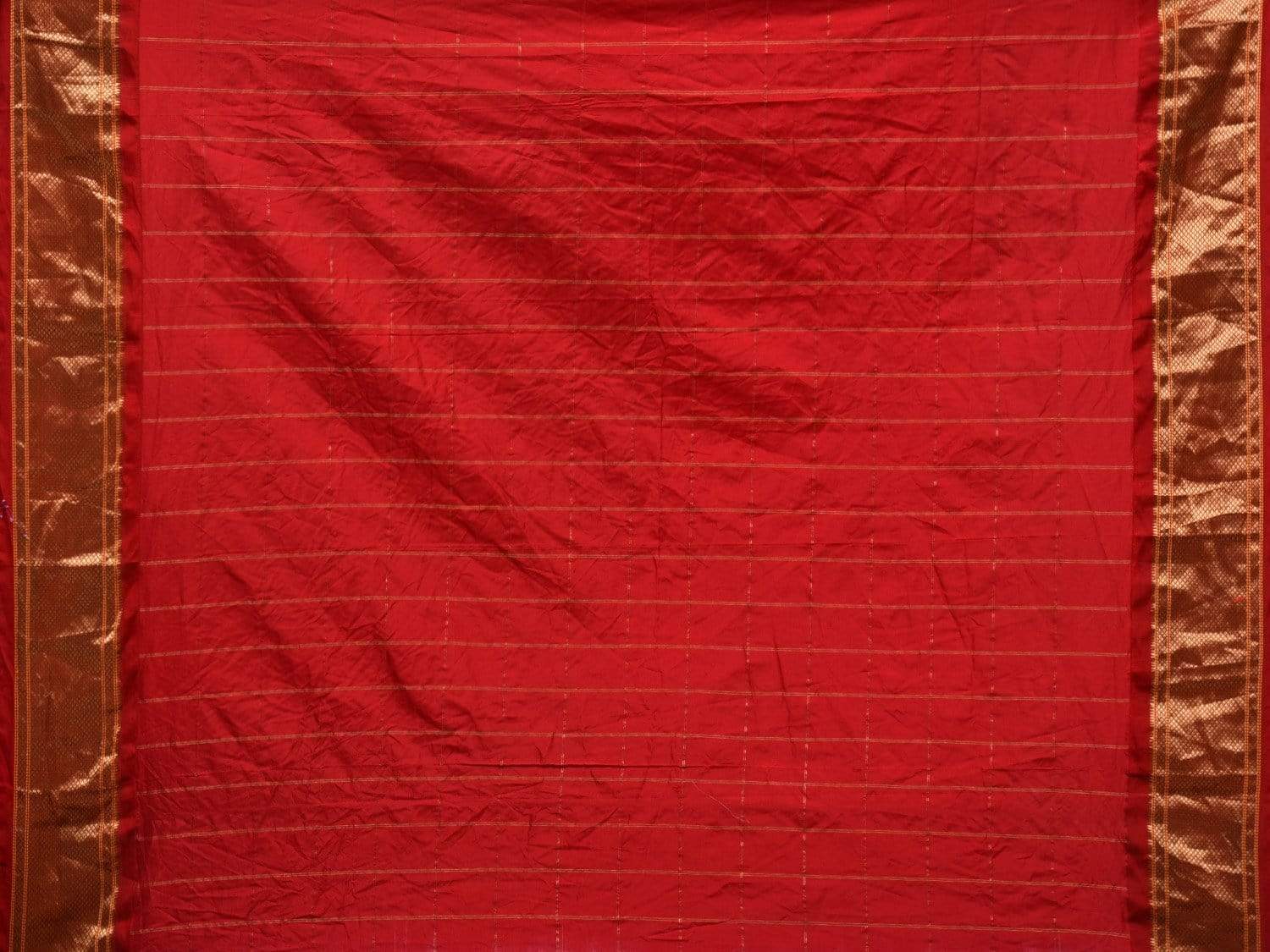 Light Brown Bandhani Paithani Silk Handloom Saree with Bird Buta Design bn0265