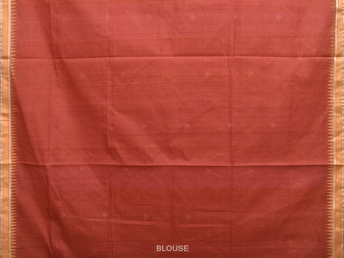 Light Brown Khadi Cotton Handloom Saree with Floral Pallu Design kh0671