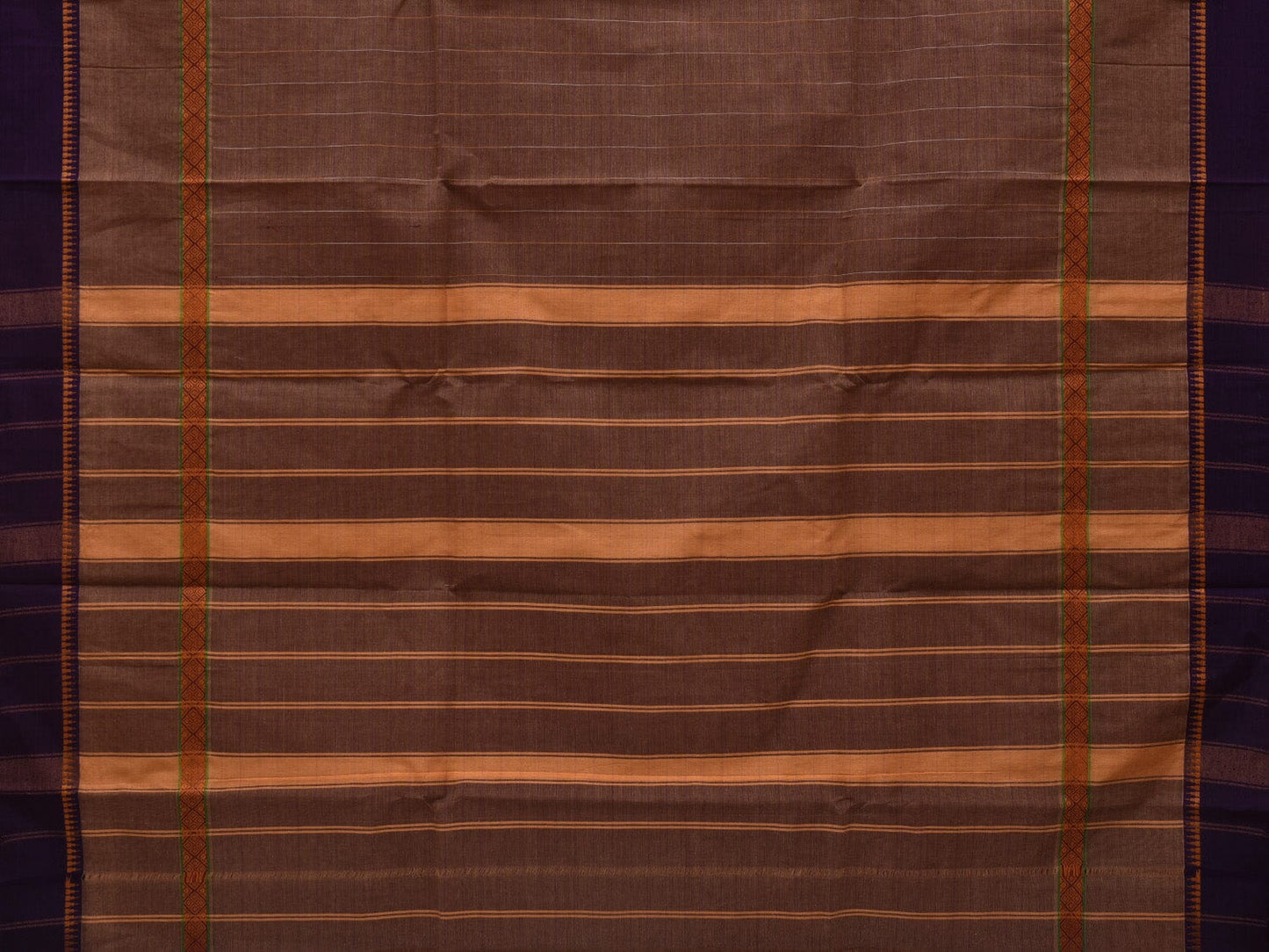 Light Brown Narayanpet Cotton Handloom Saree with Checks Design No Blouse np0621