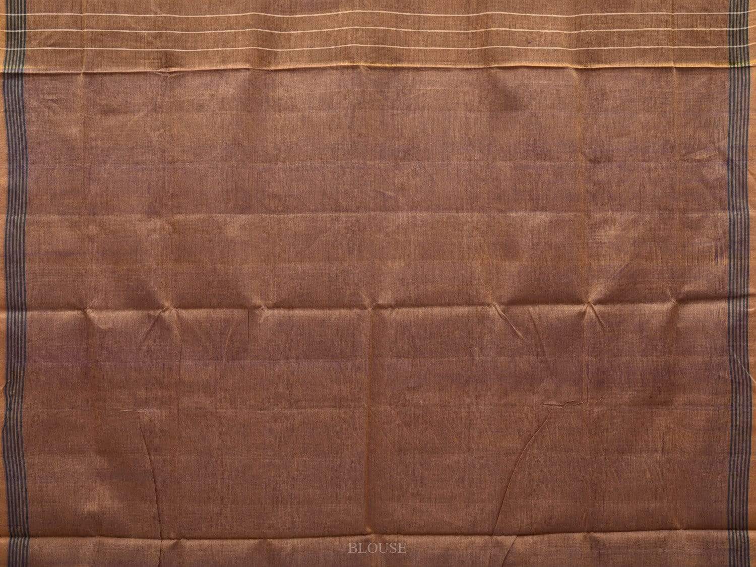 Light Brown Pochampally Ikat Cotton Handloom Saree with All Over Body Design i0637