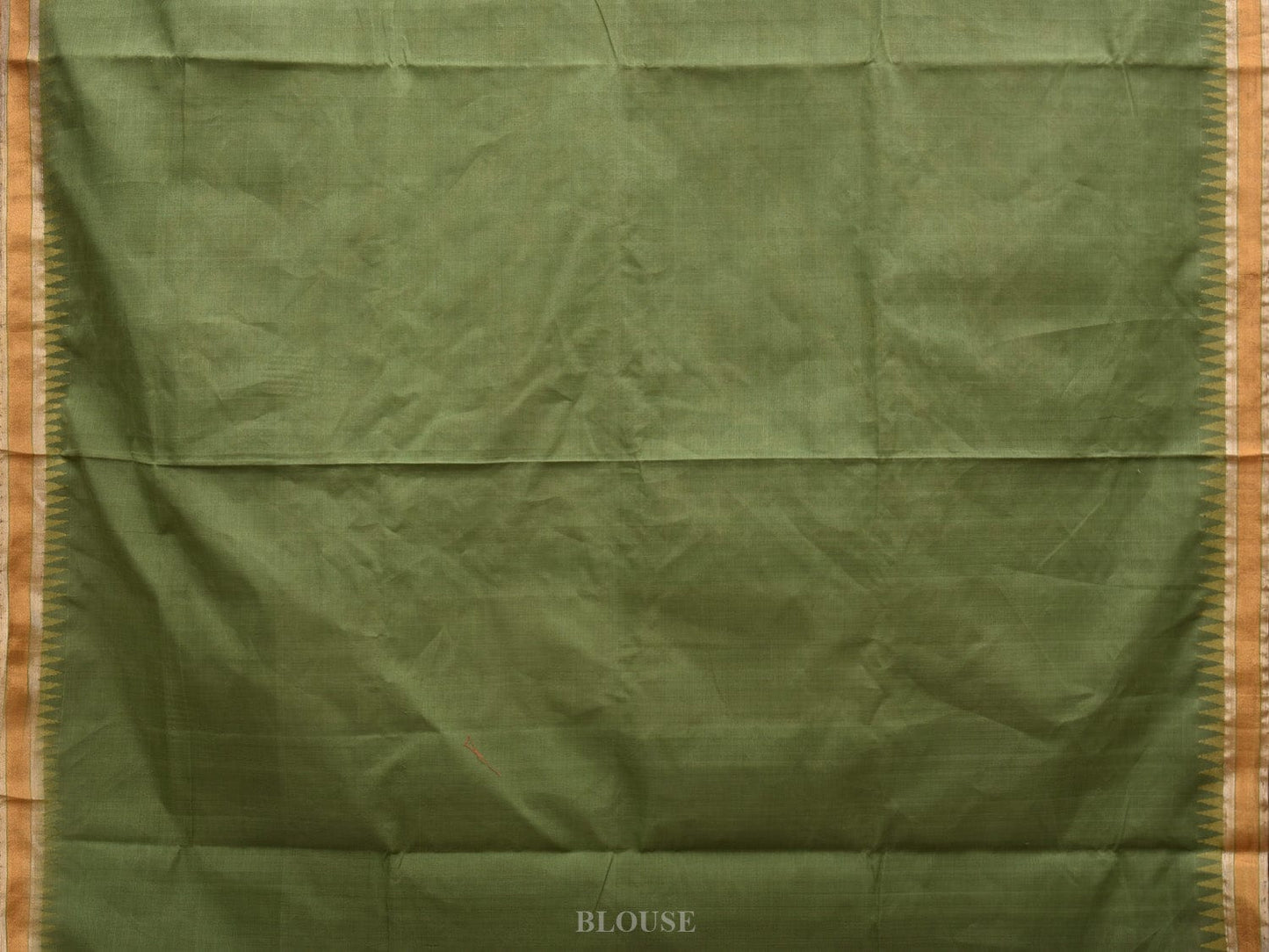 Light Green Khadi Cotton Handloom Saree with Pallu Design kh0553