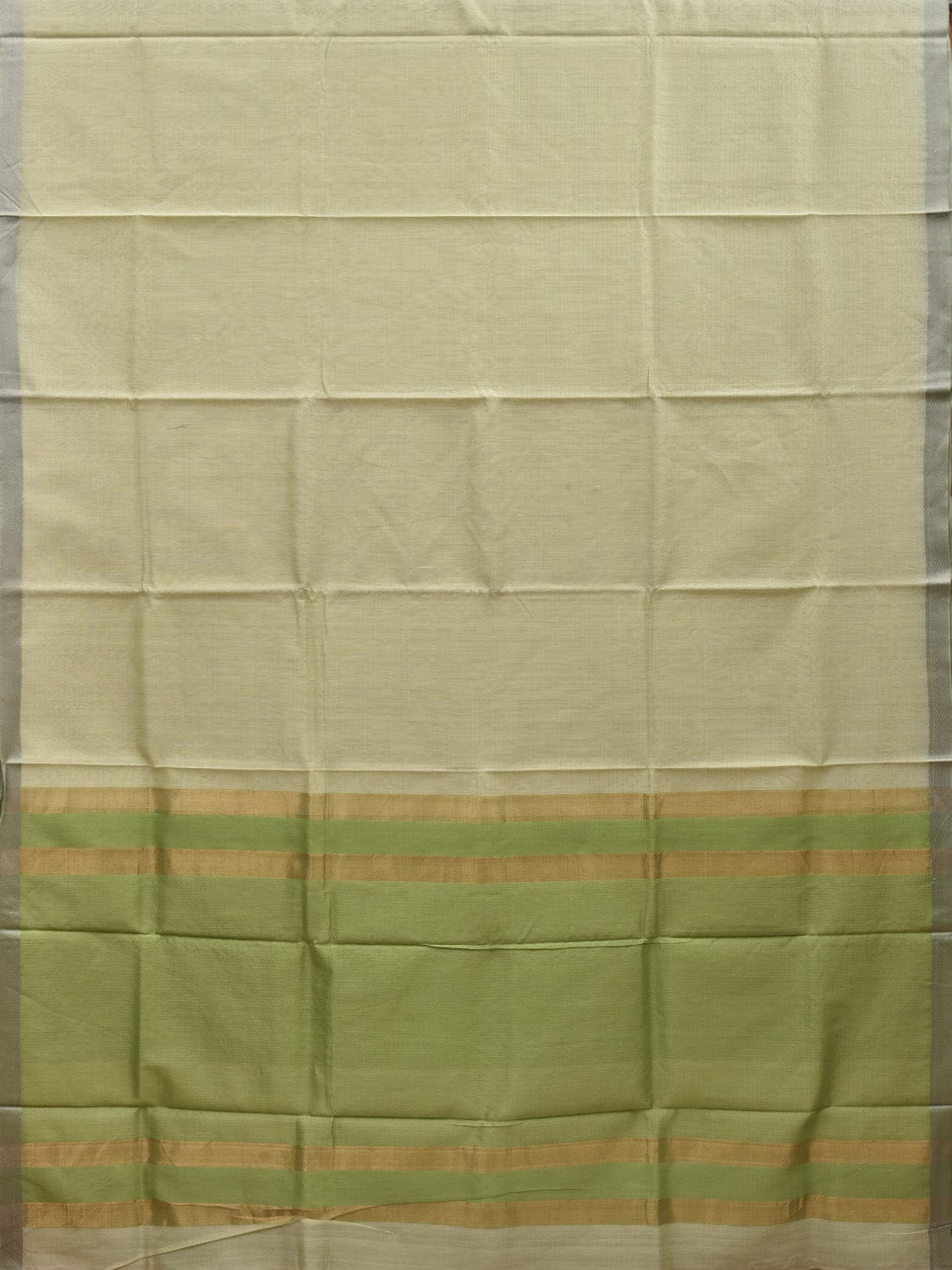 Light Green Maheshwari Cotton Silk Handloom Saree with Contrast Pallu Desgin m0141