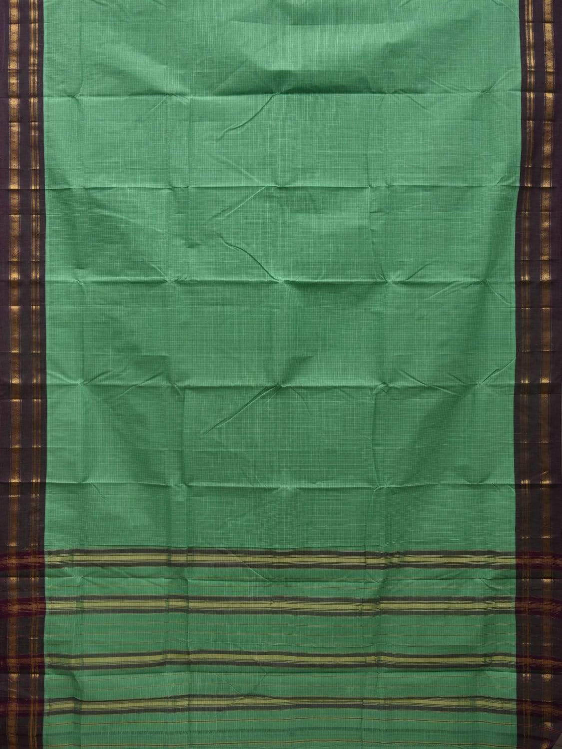 Light Green Narayanpet Cotton Handloom Saree with Checks Design No Blouse np0491