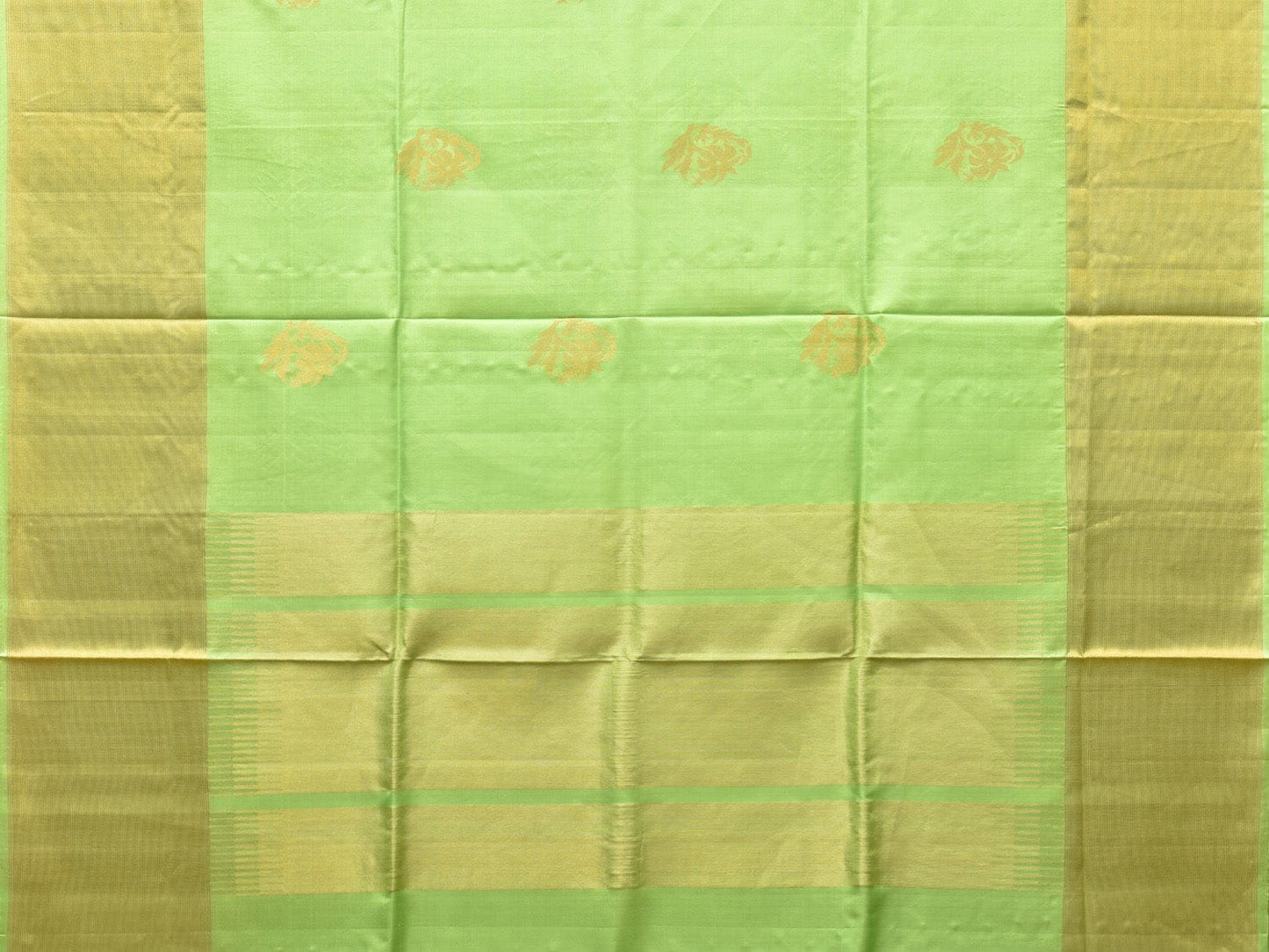 Light Green Uppada Silk Handloom Saree with Nilamabri Buta Design u2171