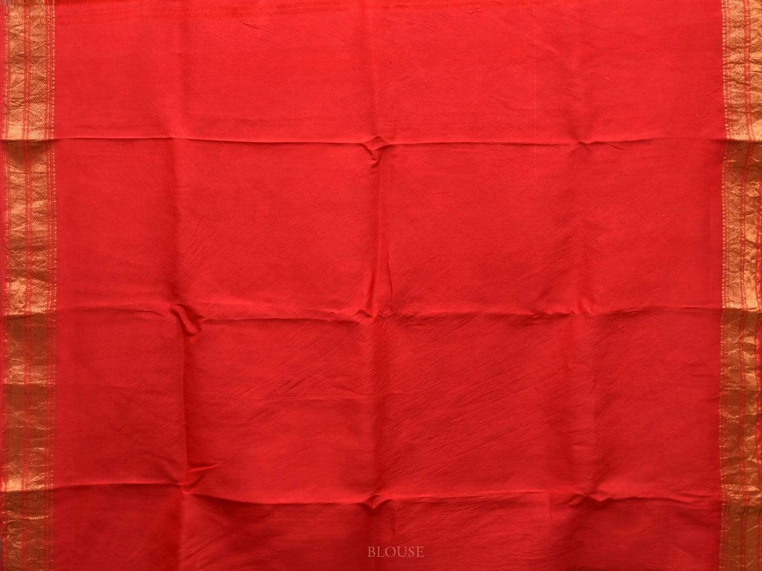 Light Grey and Red Kalamkari Hand Painted Kanchipuram Silk Handloom Saree with Floral Design KL0472