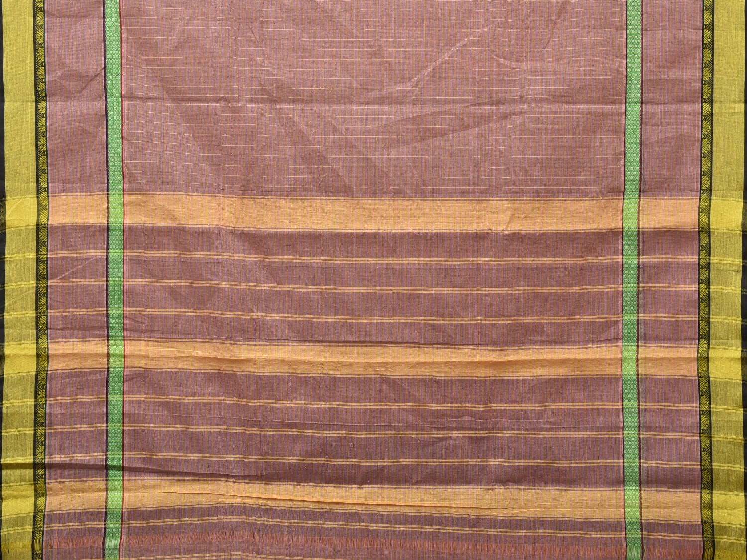 Light Grey Narayanpet Cotton Handloom Saree with Checks Design No Blouse np0662