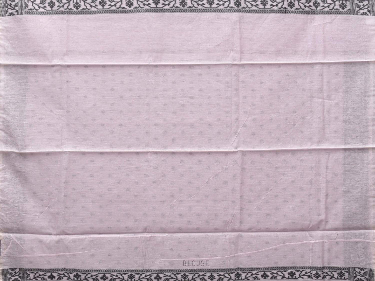 Light Lavender Banaras Cotton Handloom Saree with Border Design b0290