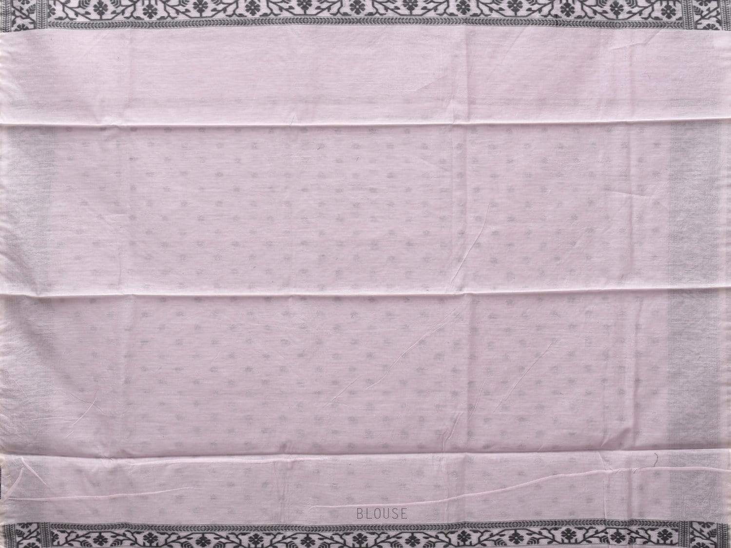 Light Lavender Banaras Cotton Handloom Saree with Border Design b0290