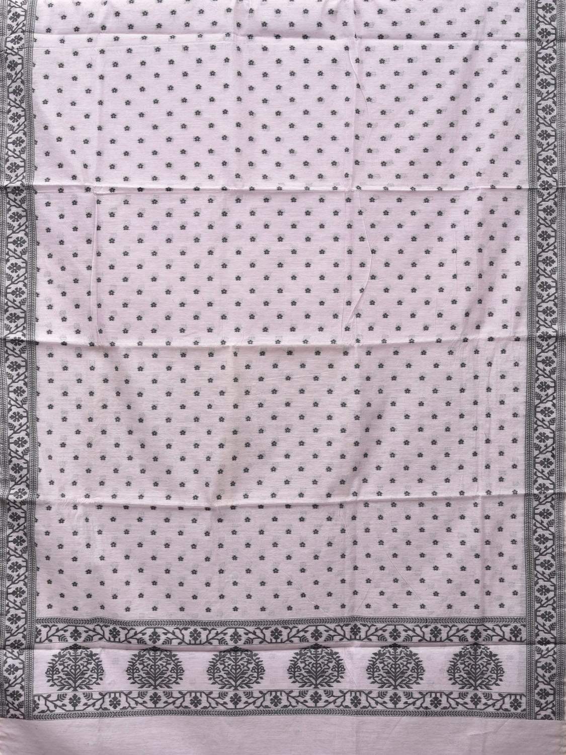 Light Lavender Banaras Cotton Handloom Saree with Border Design b0290