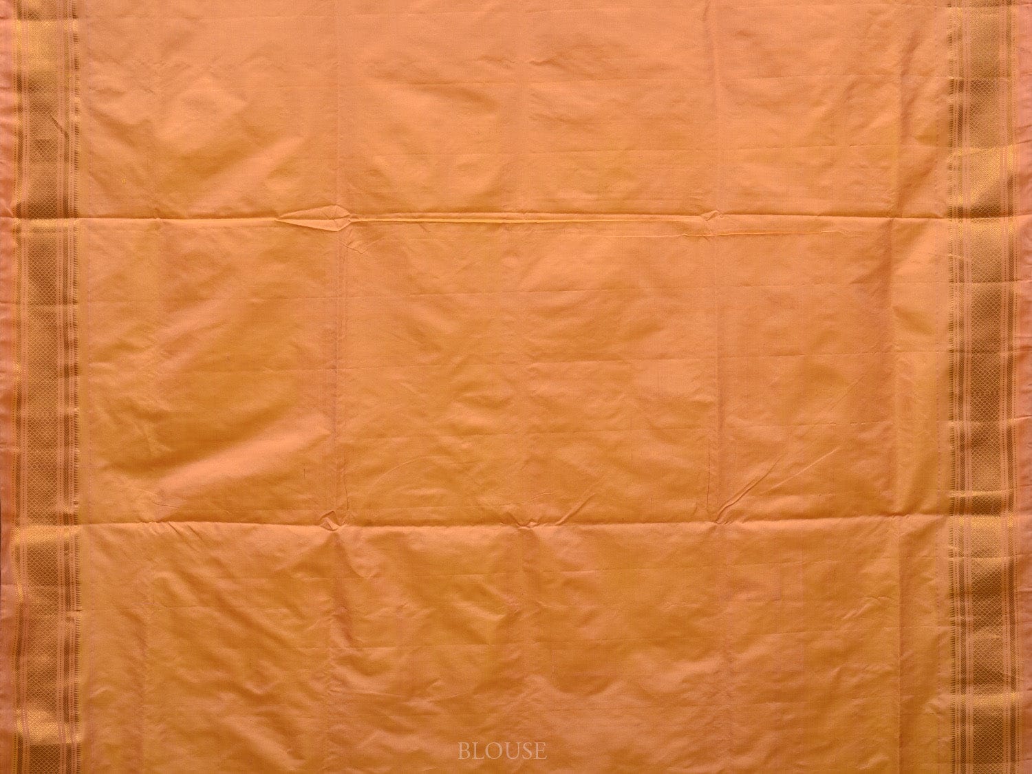 Light Orange Paithani Silk Handloom Saree with Parrots Pallu Design p0464