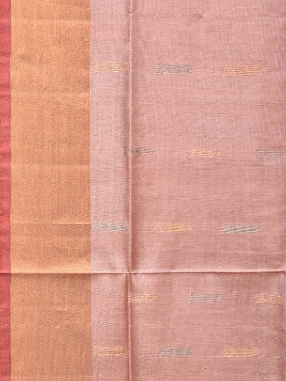 Light Pink and Red Uppada Silk Handloom Saree with Buta and Pallu Design u2083