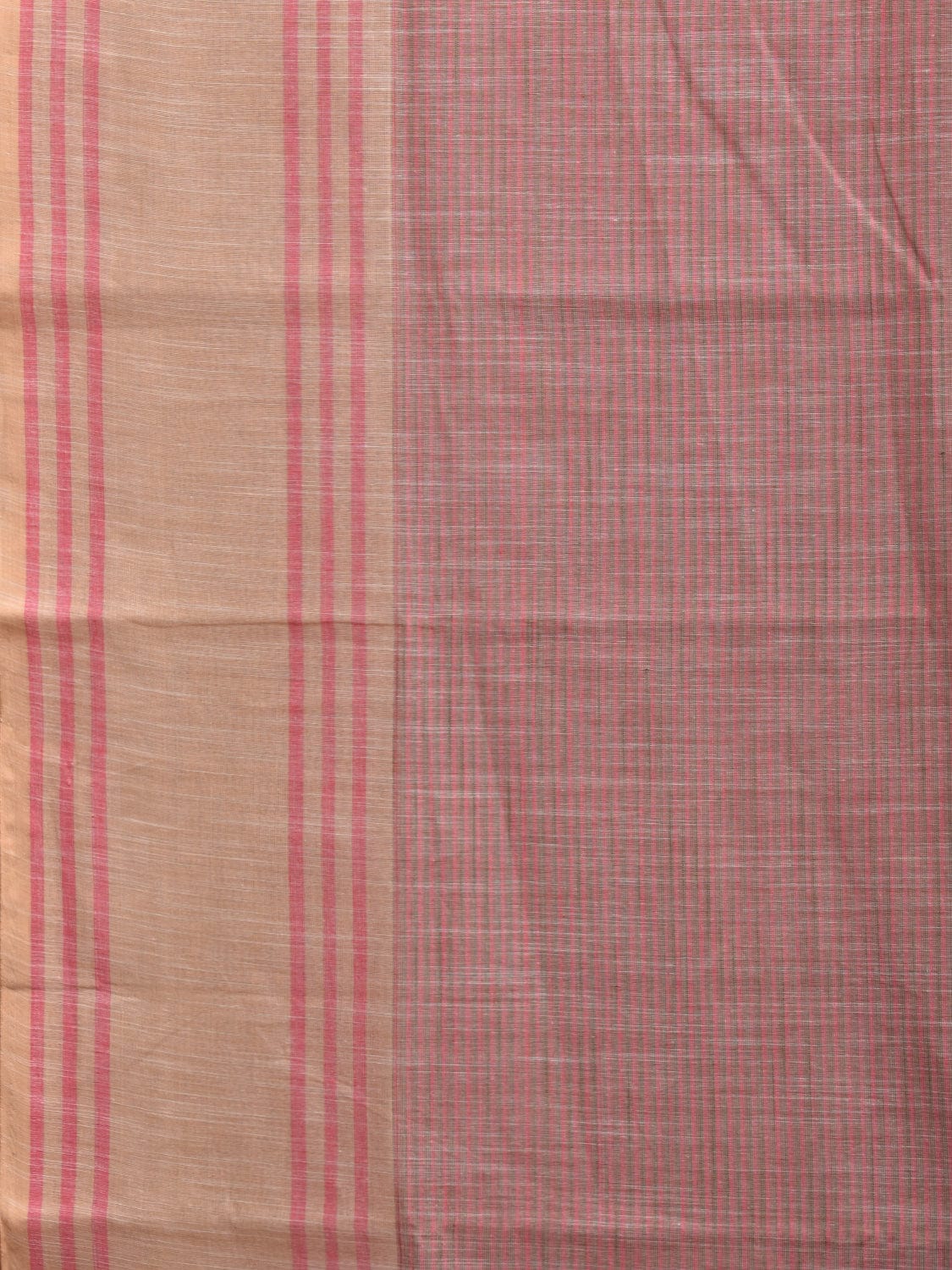 Light Pink Kanchipuram Cotton Handloom Saree with Strips Design k0556