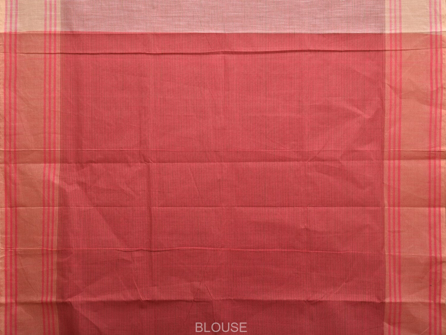 Light Pink Kanchipuram Cotton Handloom Saree with Strips Design k0556