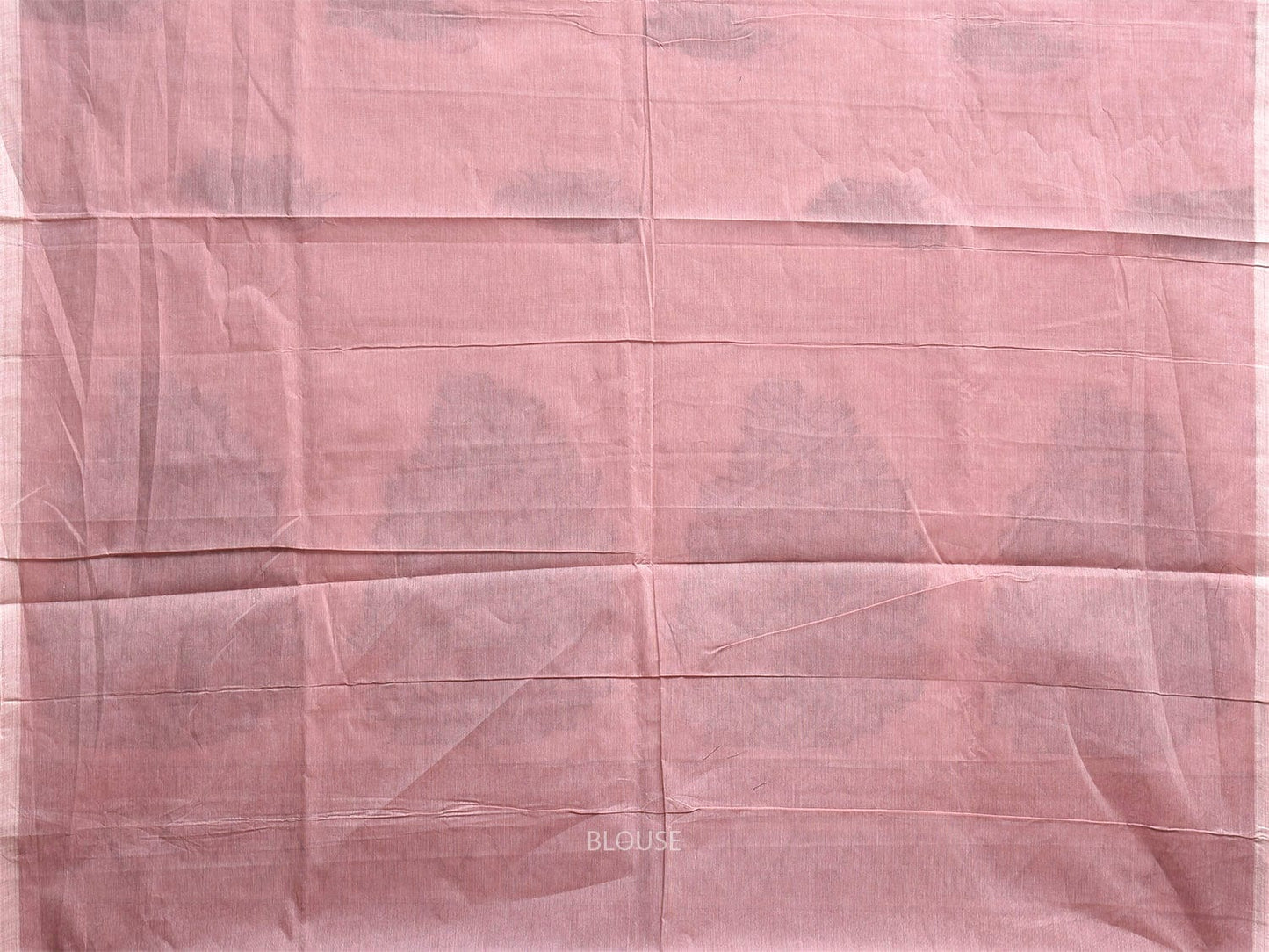 Light Pink Kanchipuram Cotton Saree with Floral Buta and Pallu Design k0850