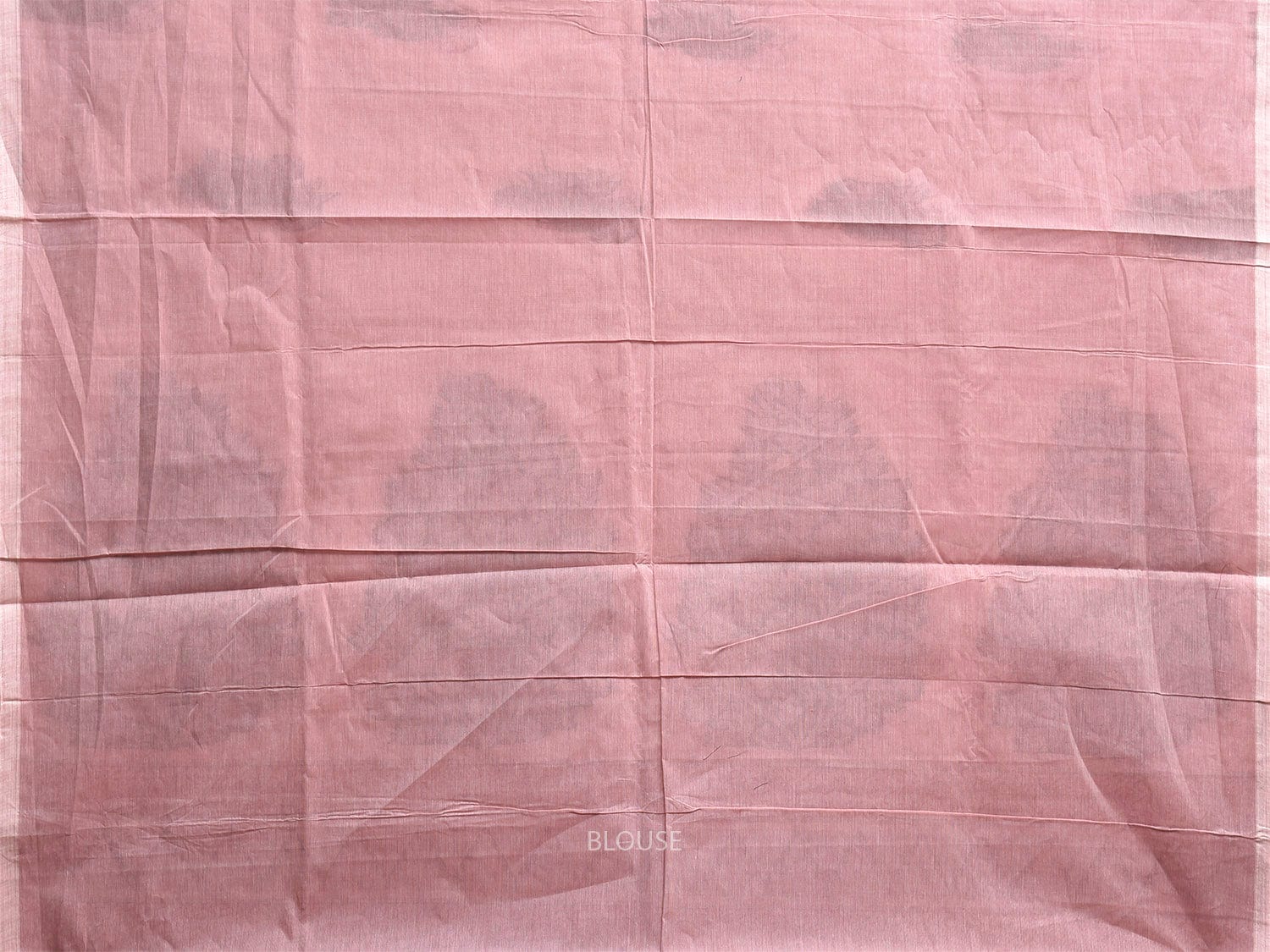 Light Pink Kanchipuram Cotton Saree with Floral Buta and Pallu Design k0850