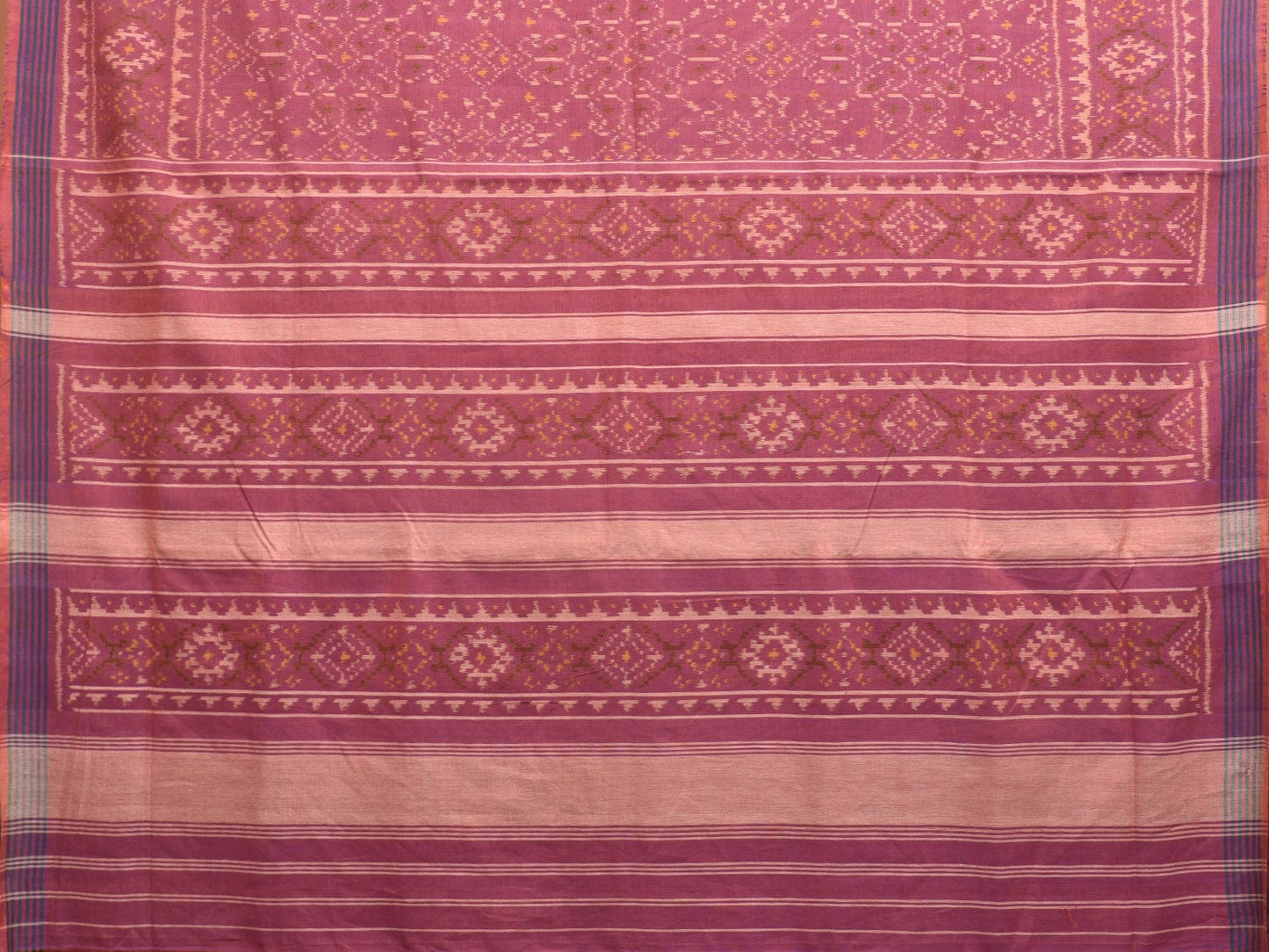 Light Purple Pochampally Ikat Cotton Handloom Saree with All Over Design i0871