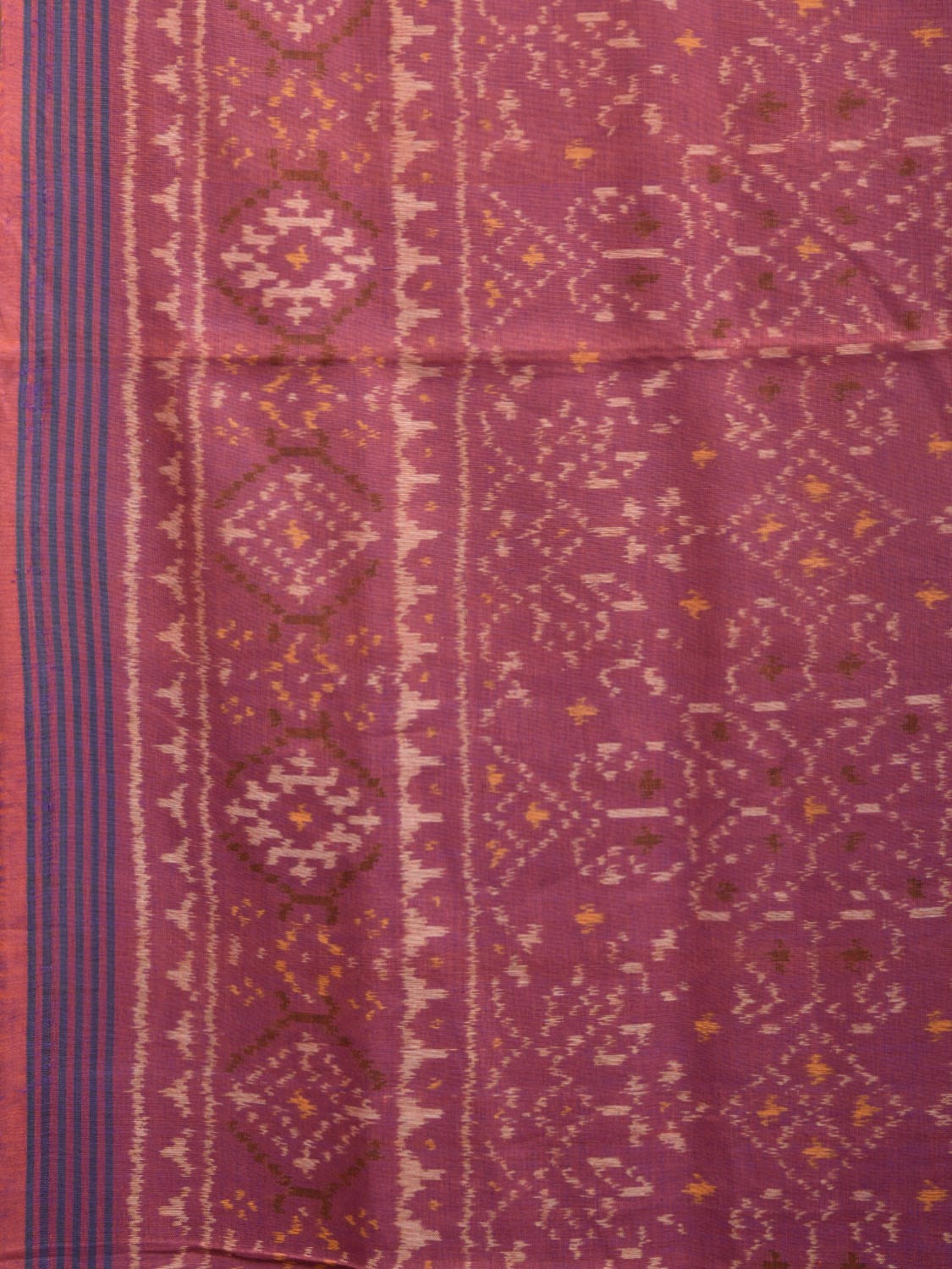 Light Purple Pochampally Ikat Cotton Handloom Saree with All Over Design i0871