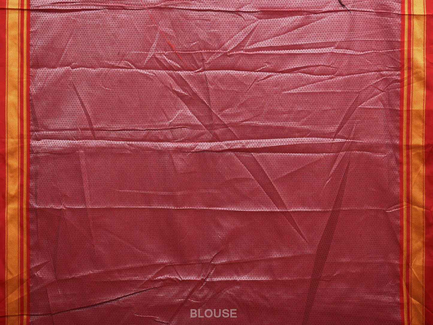 Magenta and Orange Bamboo Cotton Plain Saree with Strips Pallu Design bc0327