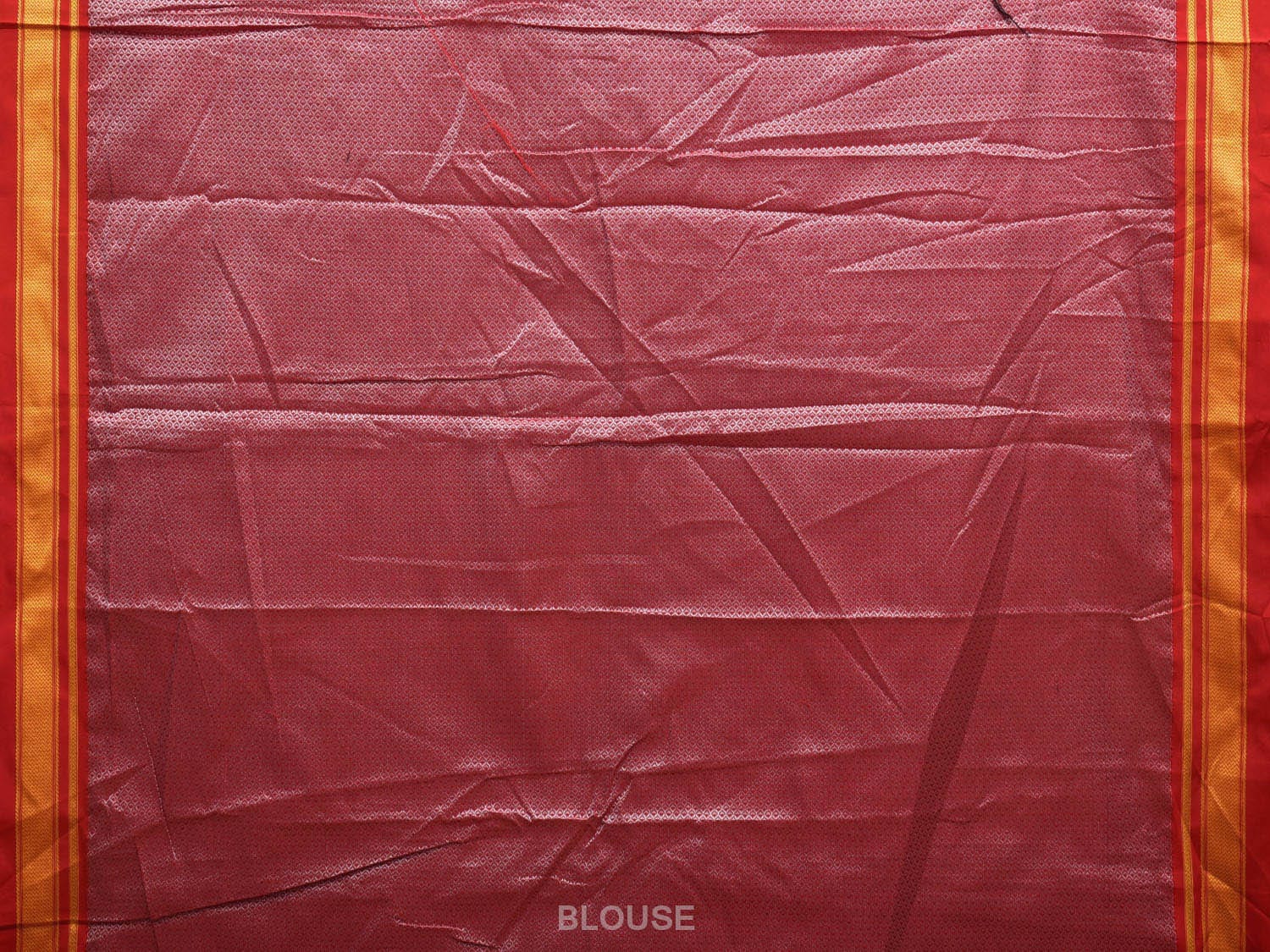 Magenta and Orange Bamboo Cotton Plain Saree with Strips Pallu Design bc0327