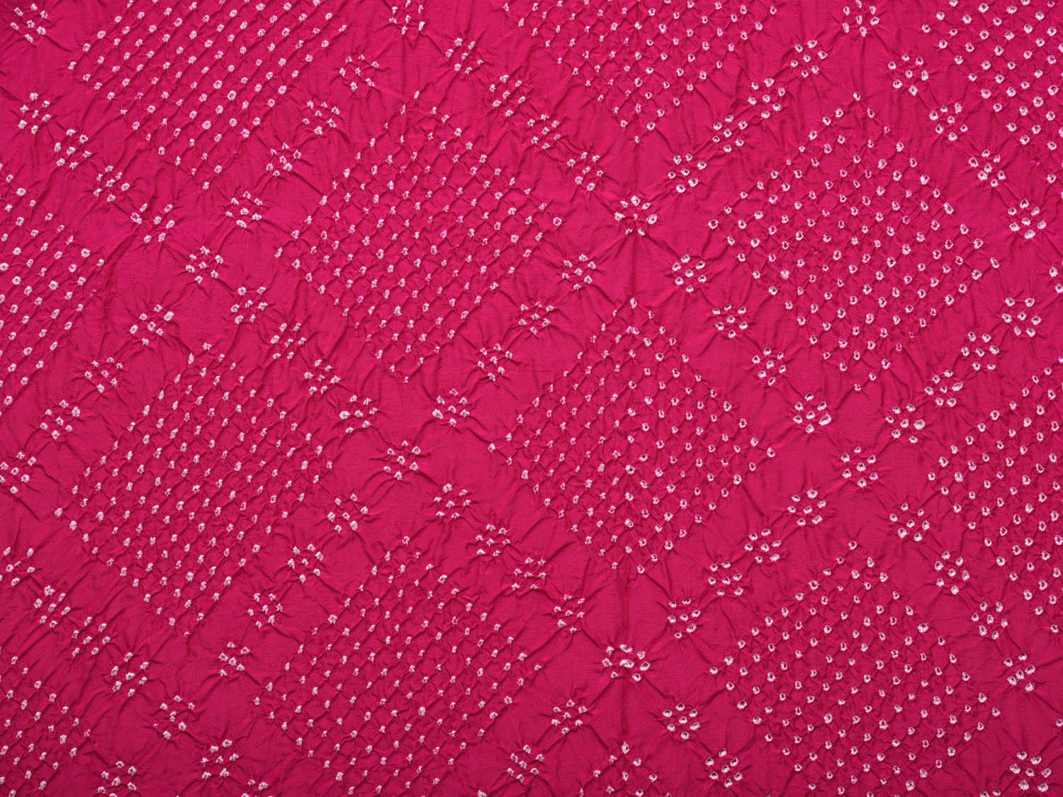 Magenta Bandhani Kanchipuram Silk Handloom Saree with Grill and Border Design bn0456