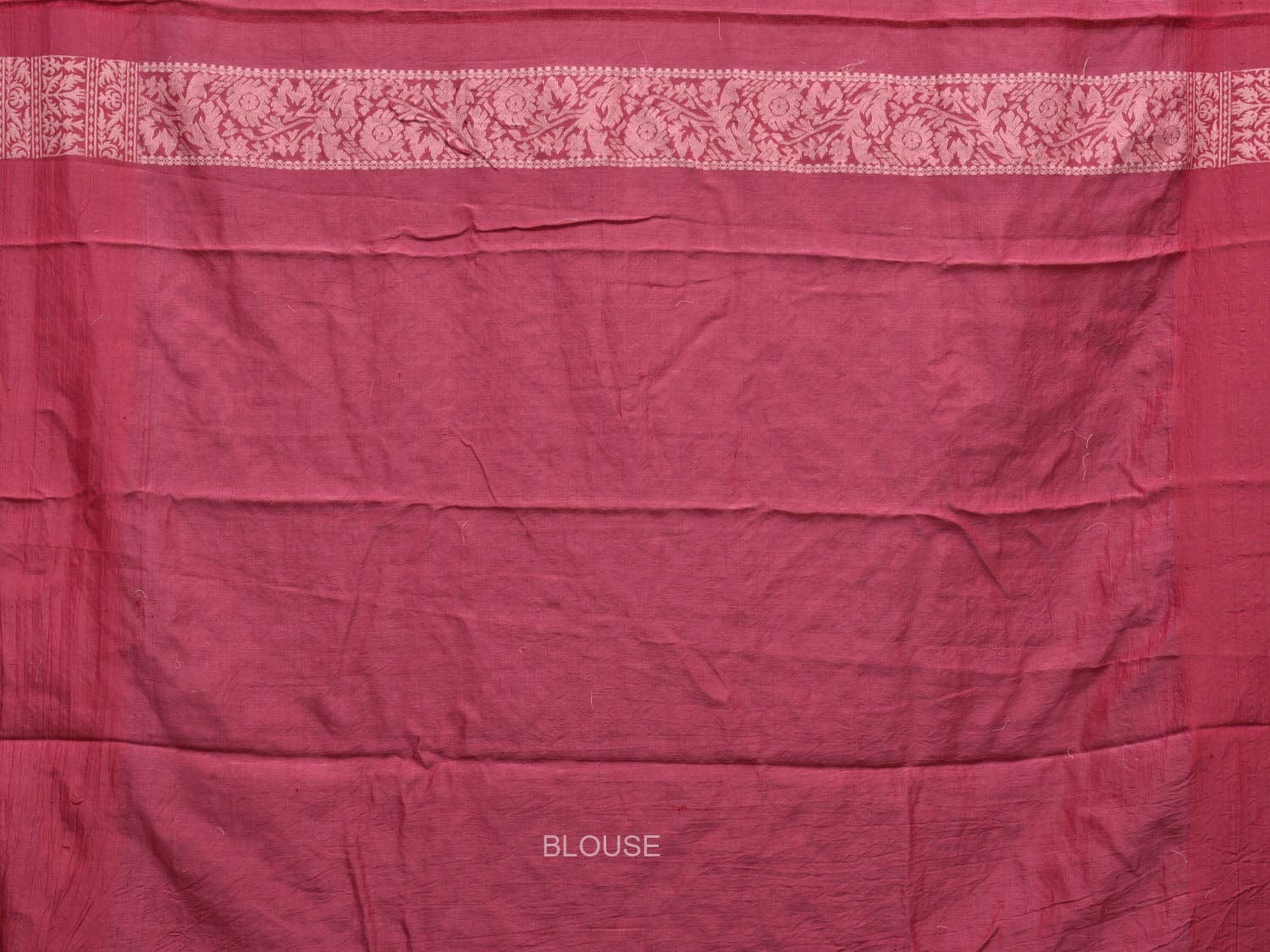 Magenta Cut Work Cotton Handloom Saree with All Over Jamdani Style Design o0390