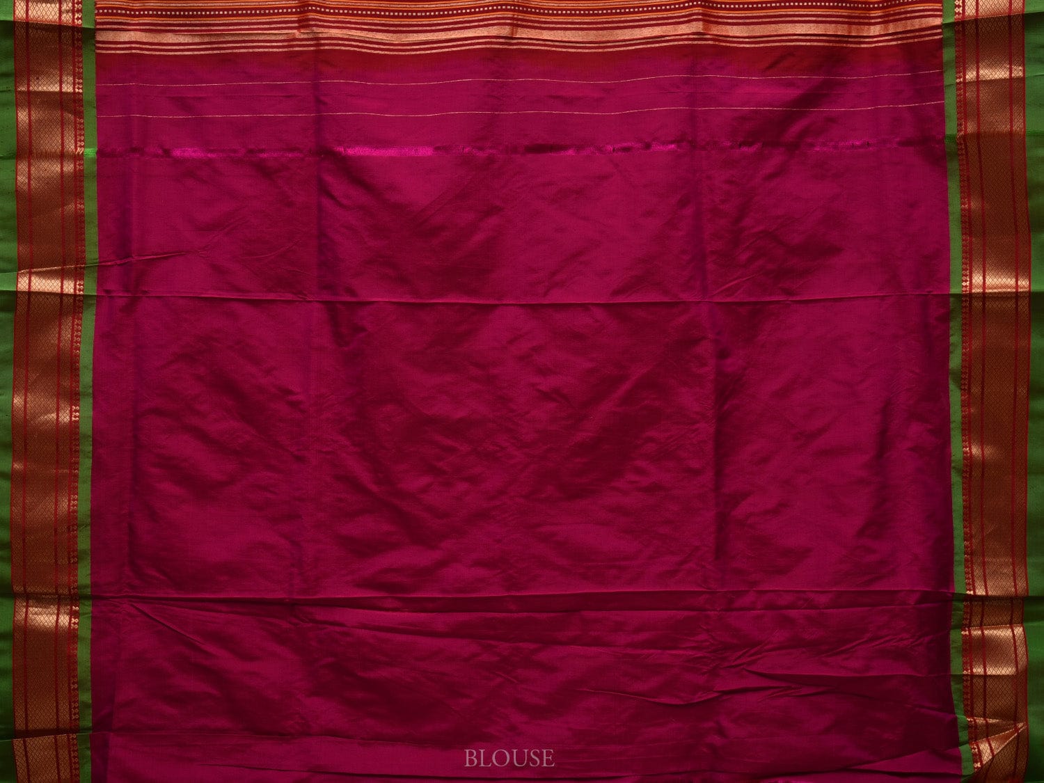 Magenta Paithani Silk Handloom Saree with Peacocks Pallu Design p0463