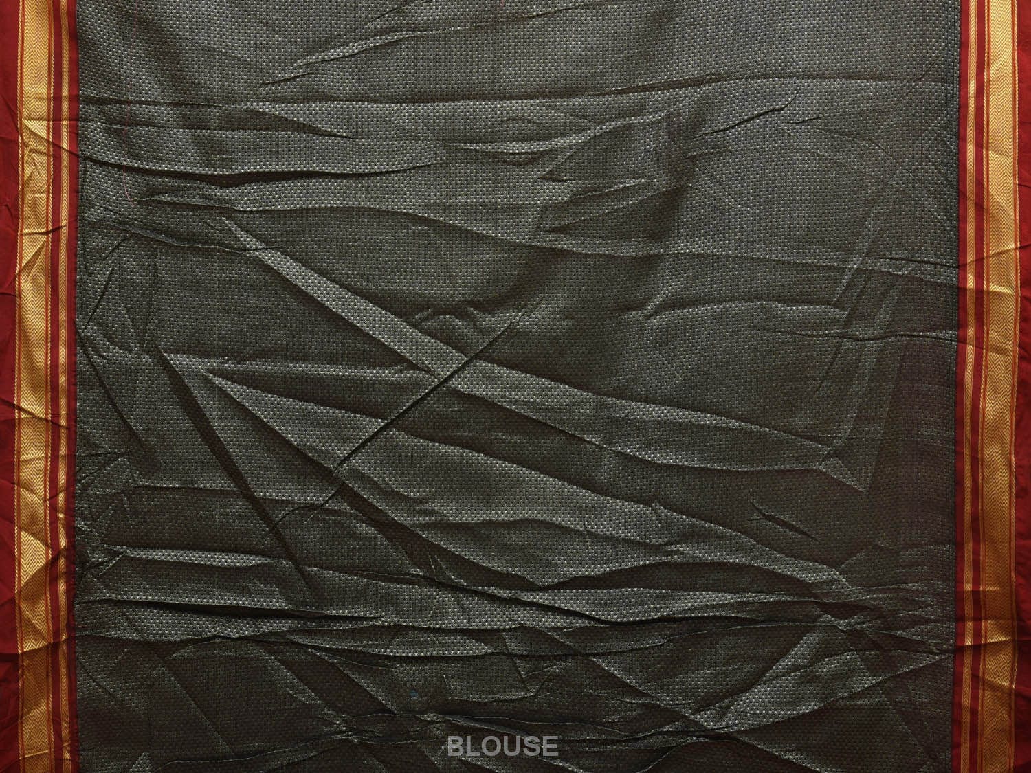 Maroon and Green Bamboo Cotton Plain Saree with Strips Pallu Design bc0329