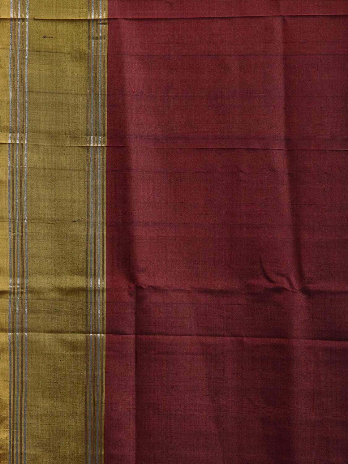 Maroon and Yellow Uppada Silk Handloom Saree with Big Checks Design u2363