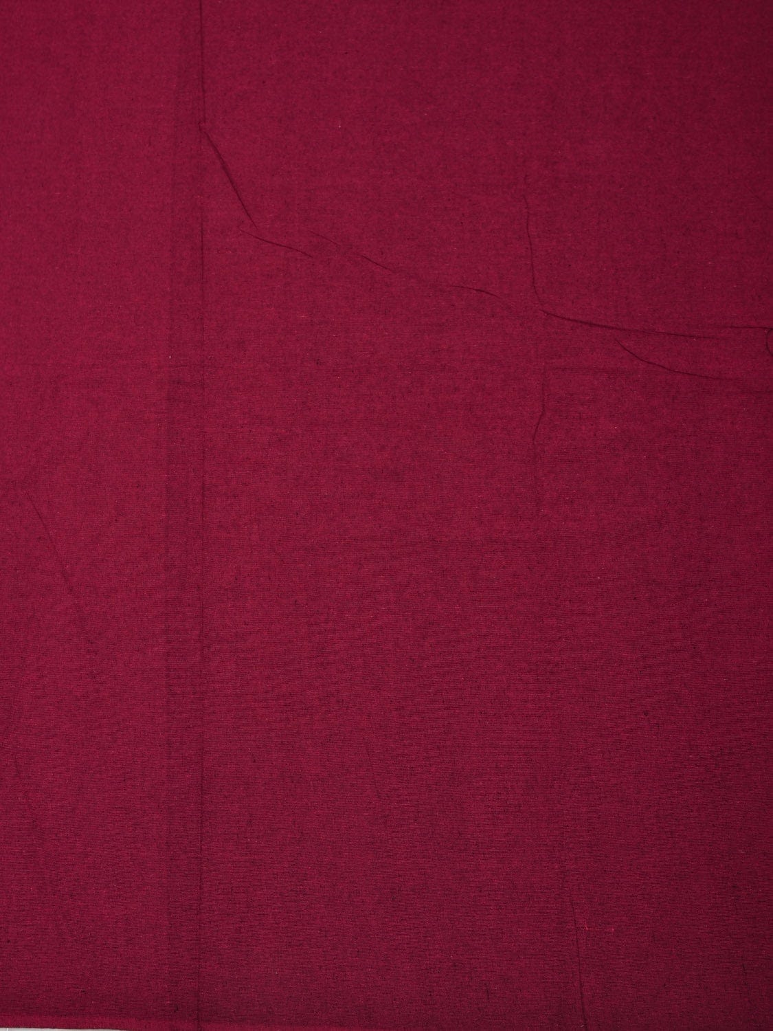 Maroon Cotton Handloom 2.5mts Plain Fabric f0186