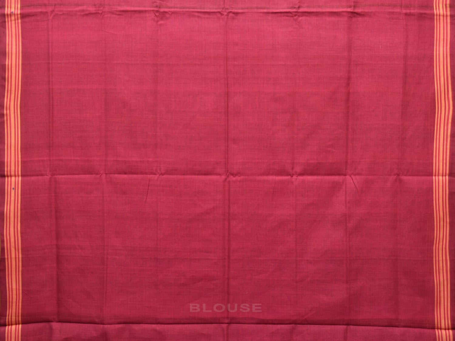 Maroon Ikat Cotton Handloom Saree with Parrot and Elephant Design i0779