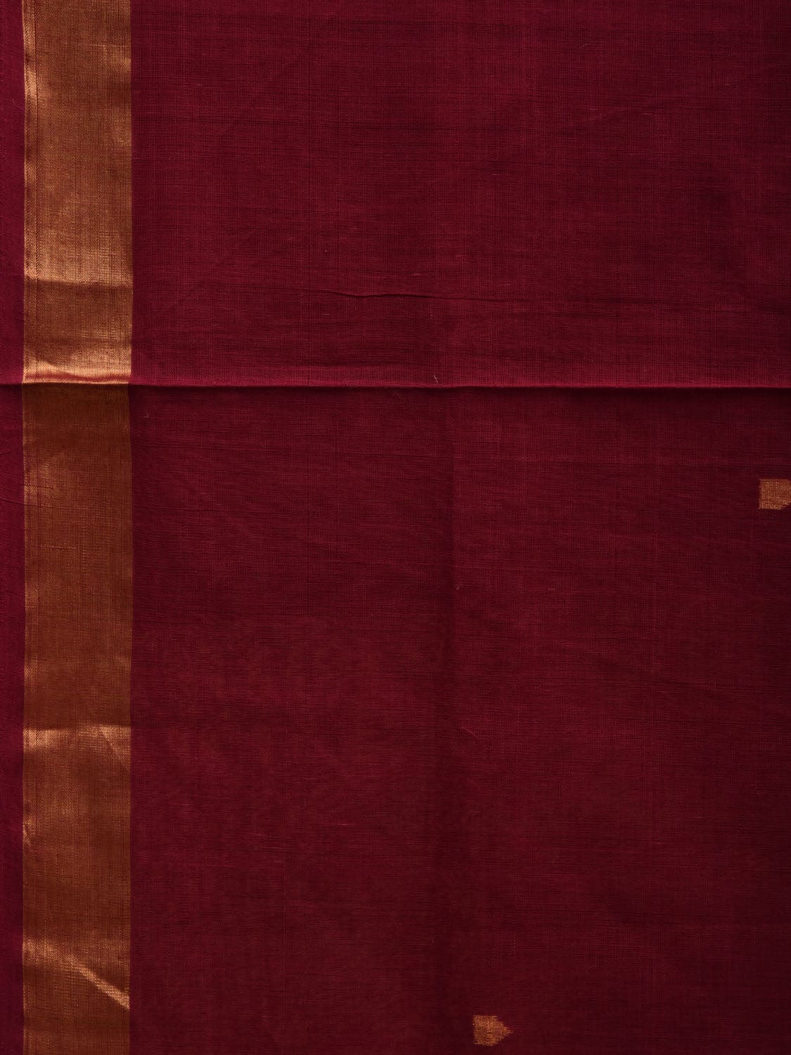 Maroon Khadi Cotton Handloom Saree with Parrots Pallu Design kh0548