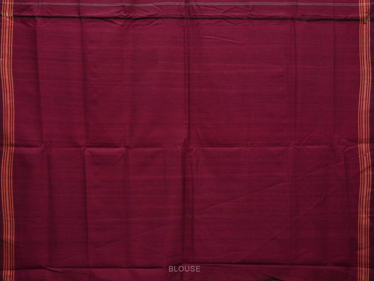 Maroon Pochampally Ikat Cotton Handloom Saree with All Over Body Design i0630