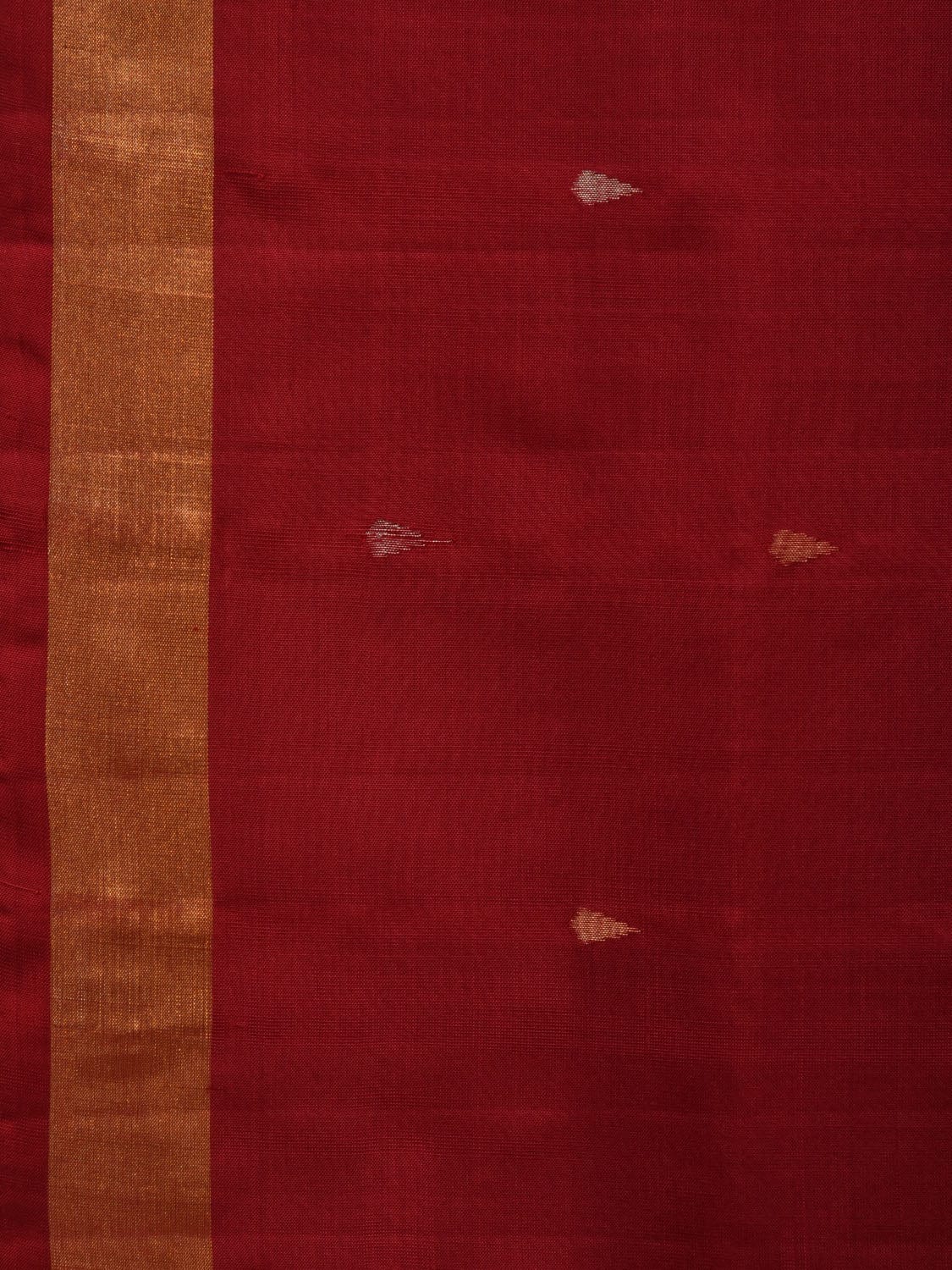 Maroon Uppada Silk Handloom Saree with Karpur Pallu Design u1905