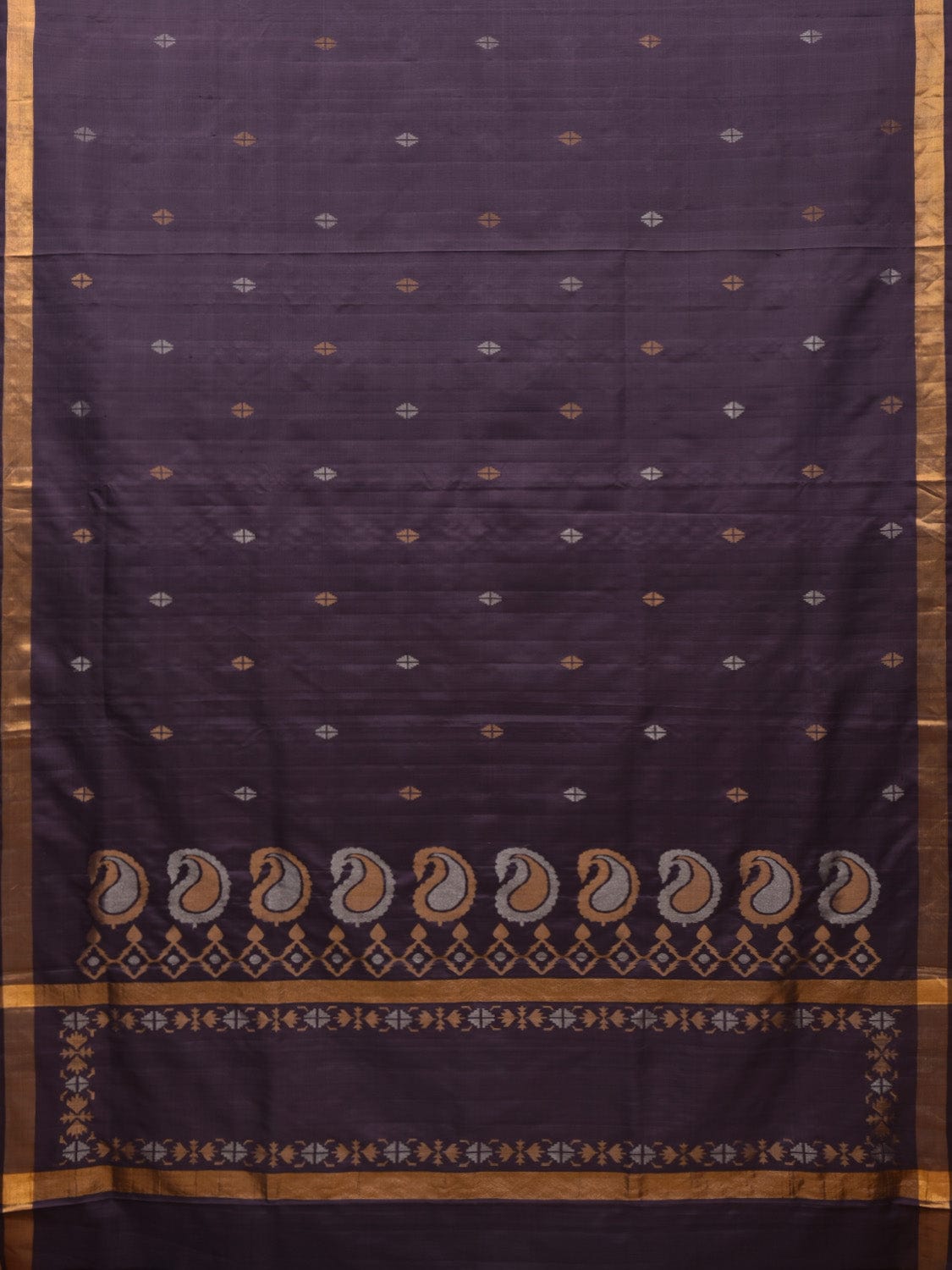 Mauve Uppada Silk Handloom Saree with Mango Pallu Design u1930