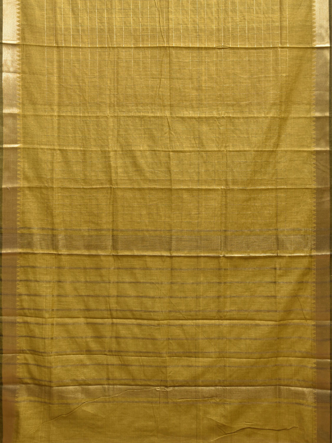 Light Olive Mangalgiri Cotton Viscose Saree with Checks Design mn0137