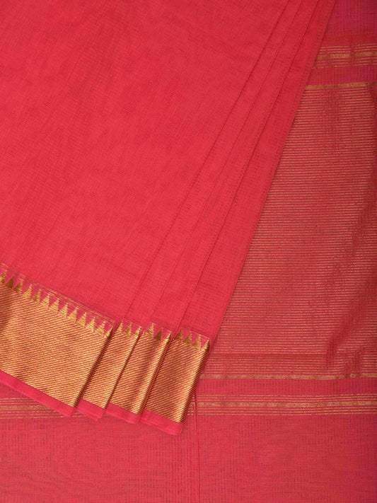 Baby Pink Mangalgiri Cotton Handloom Saree with Strips Design No Blouse mn0147
